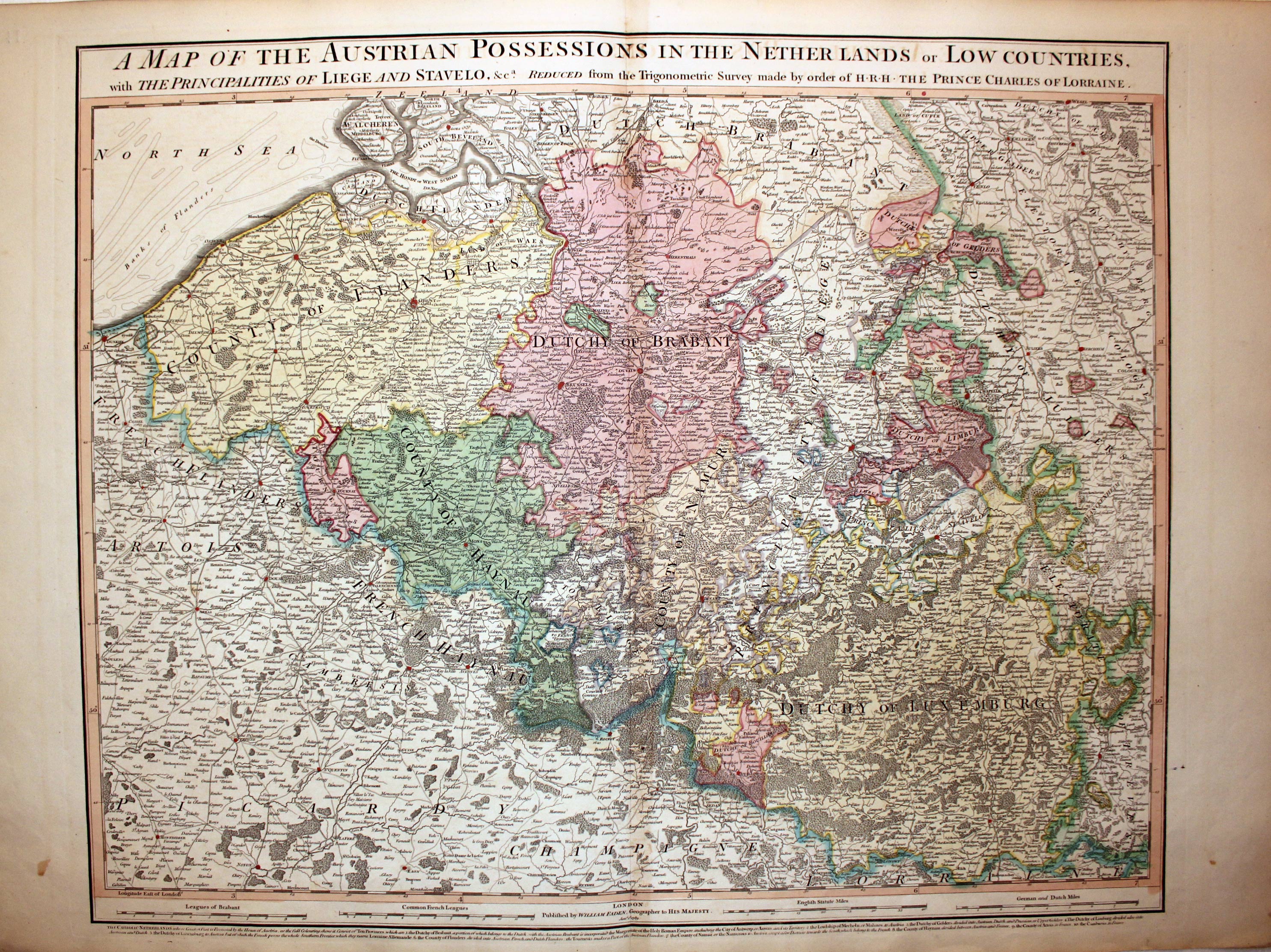 Netherlands, William Faden, c.1806. Price: 130.00  Netherlands, William Faden, c.1806. Price: 130.00