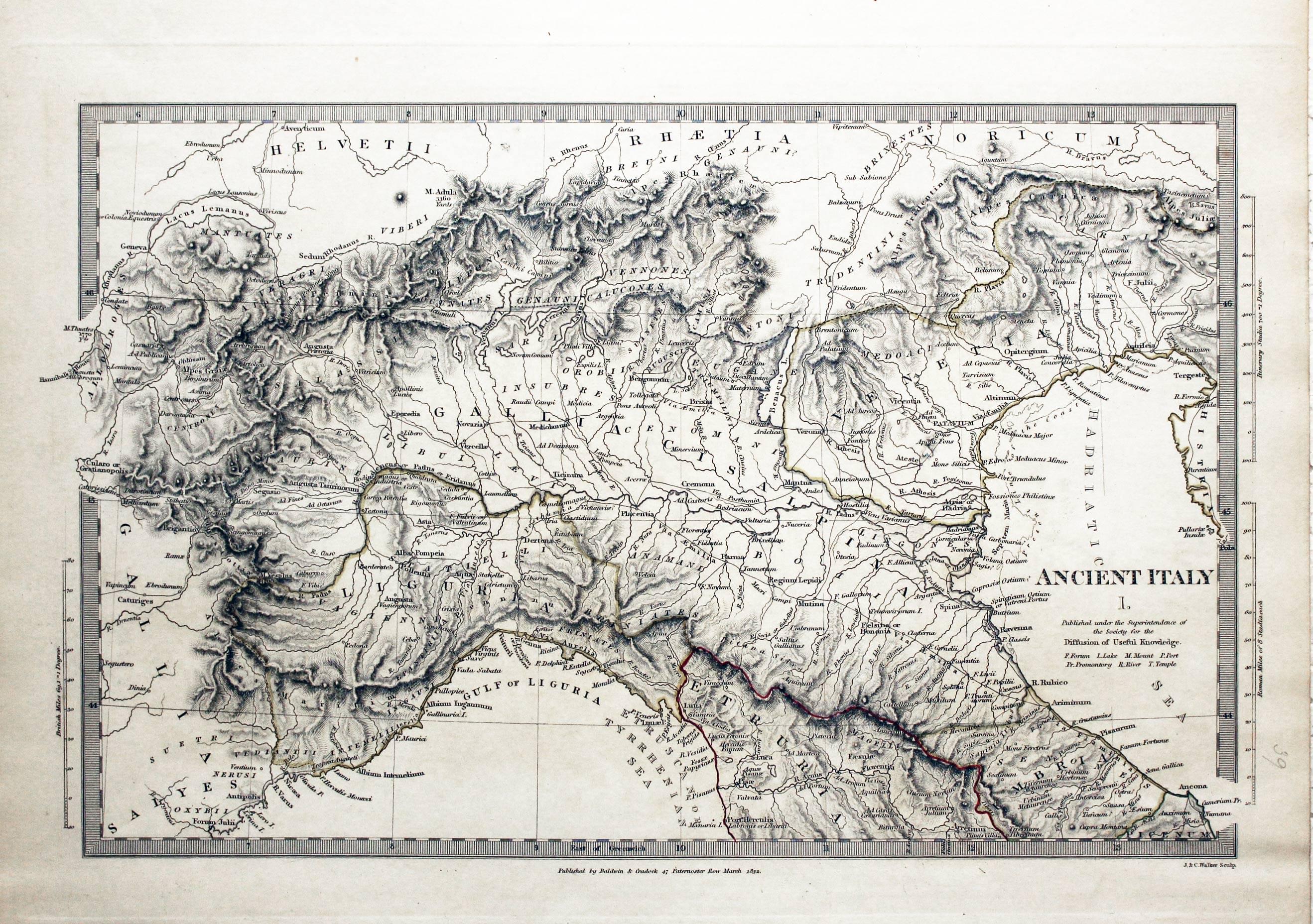 Italy Ancient I North to Arretium, SDUK 1832