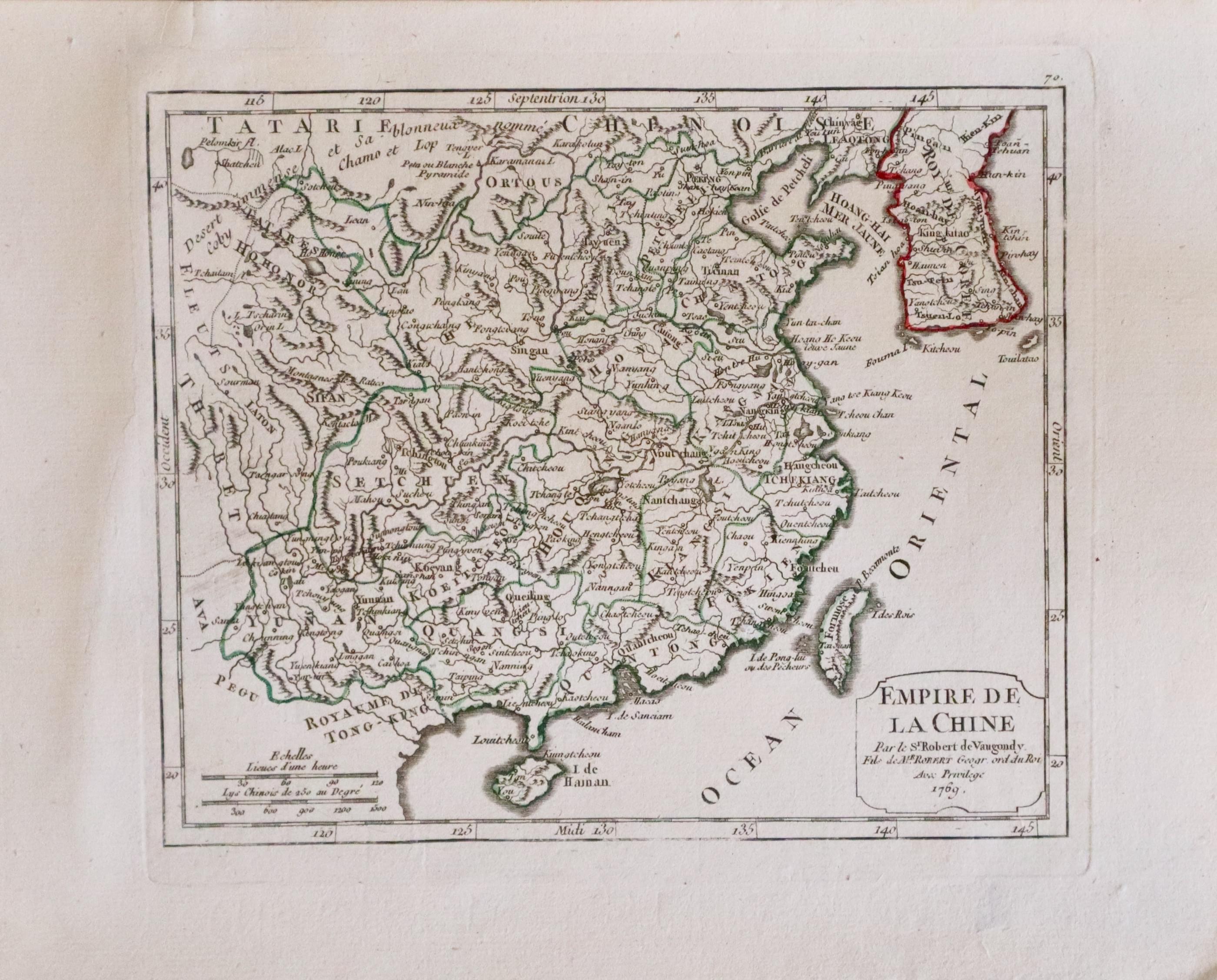 China, G Ribert de Vaugondy 1769