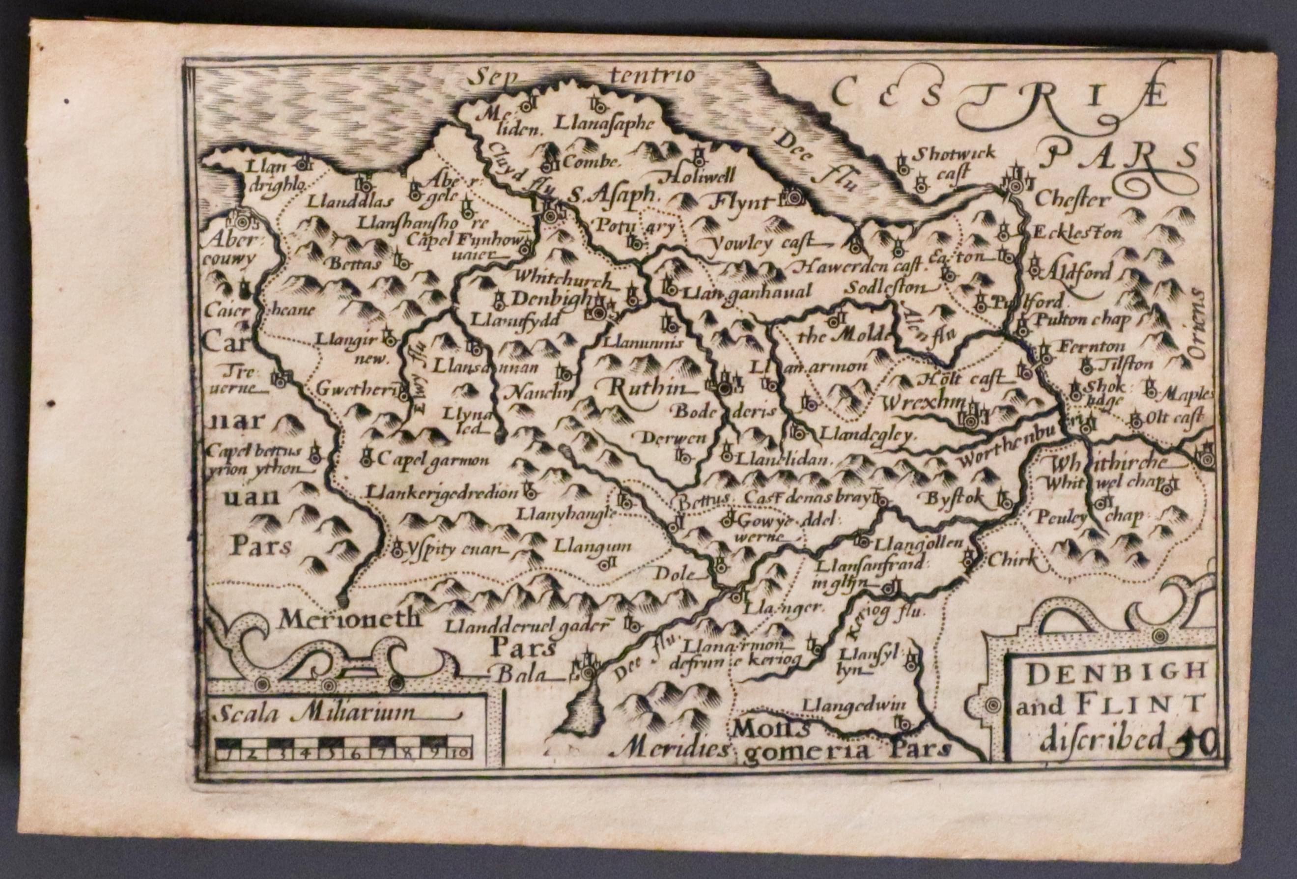Denbighshire and Fintshire, Pieter van den Keere c.1646
