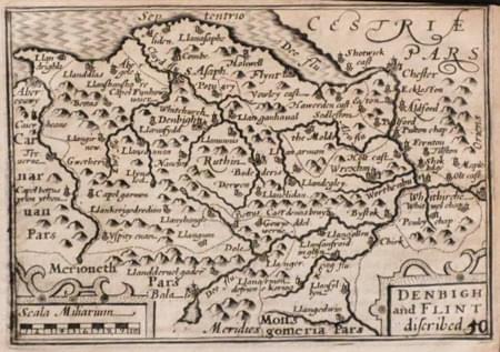 Denbighshire and Fintshire, Pieter van den Keere c.1646