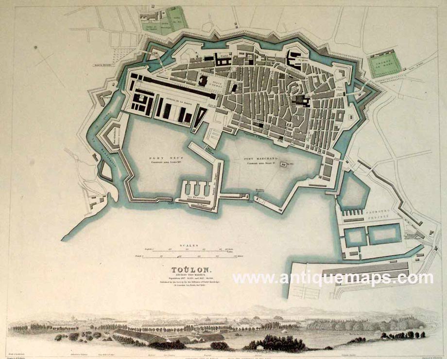 Toulon, S.D.U.K., c.1845  Toulon, S.D.U.K., c.1845