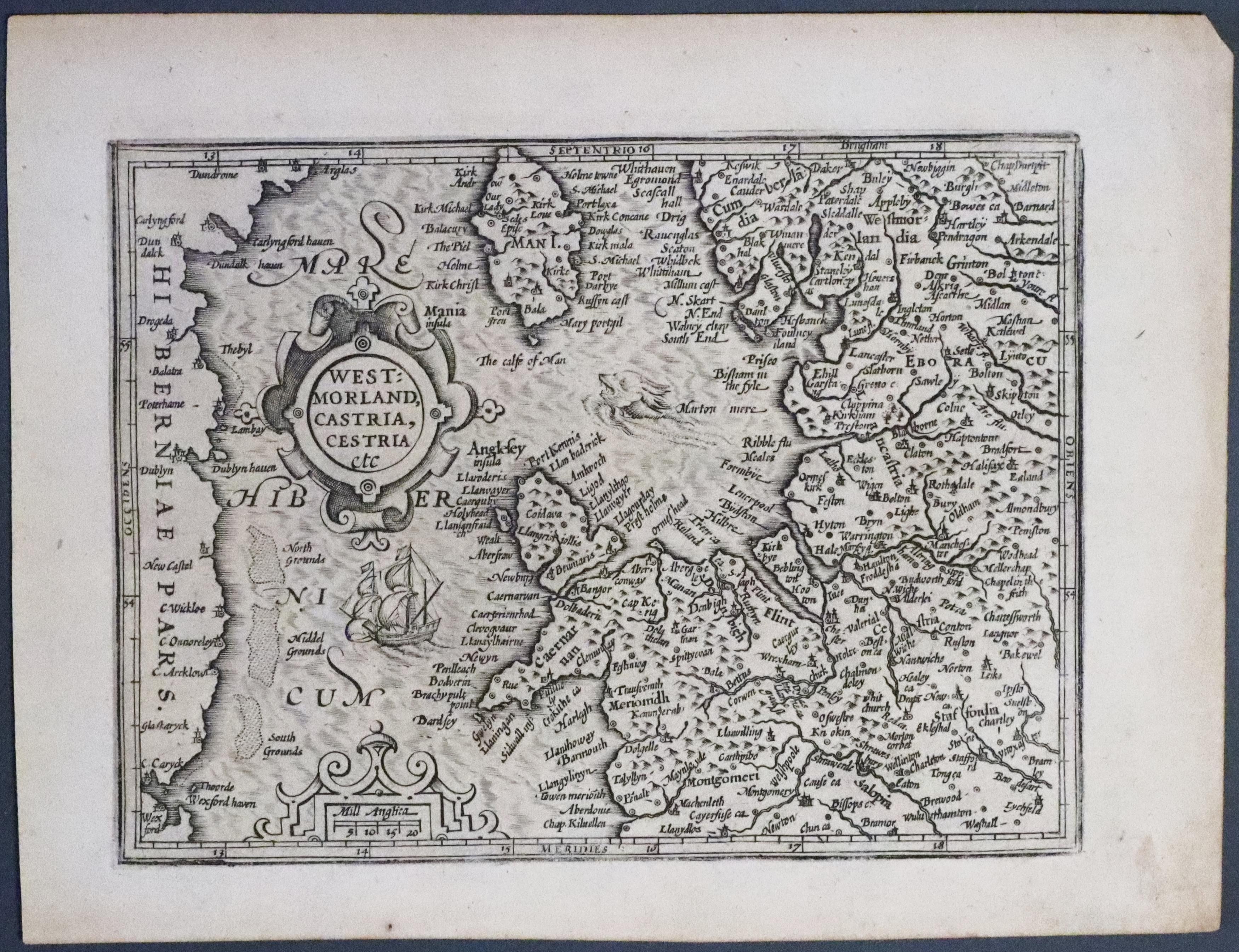 North West England, G. Mercator c.1630