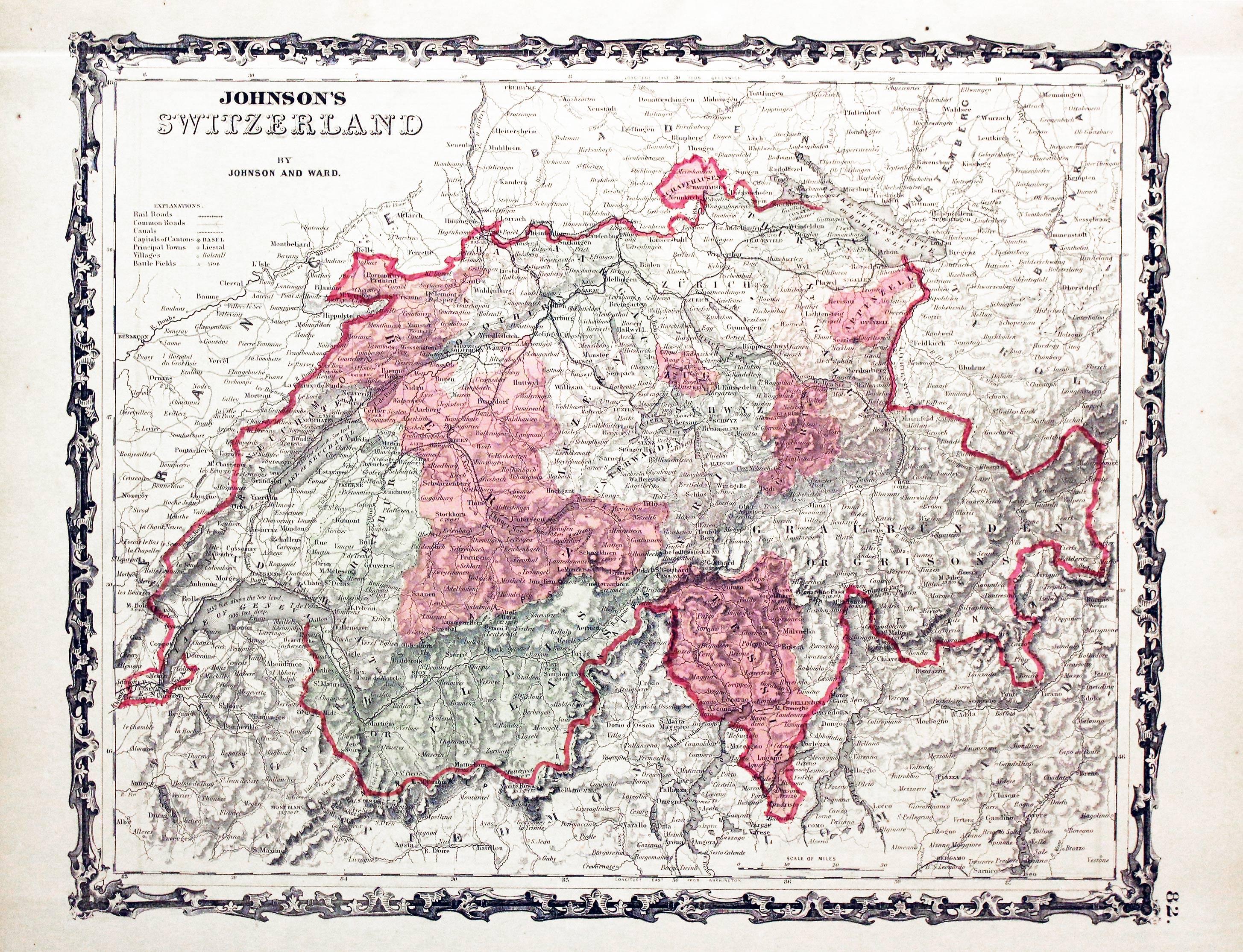 Switzerland, Johnson and Ward, 1864  Switzerland, Johnson and Ward, 1864