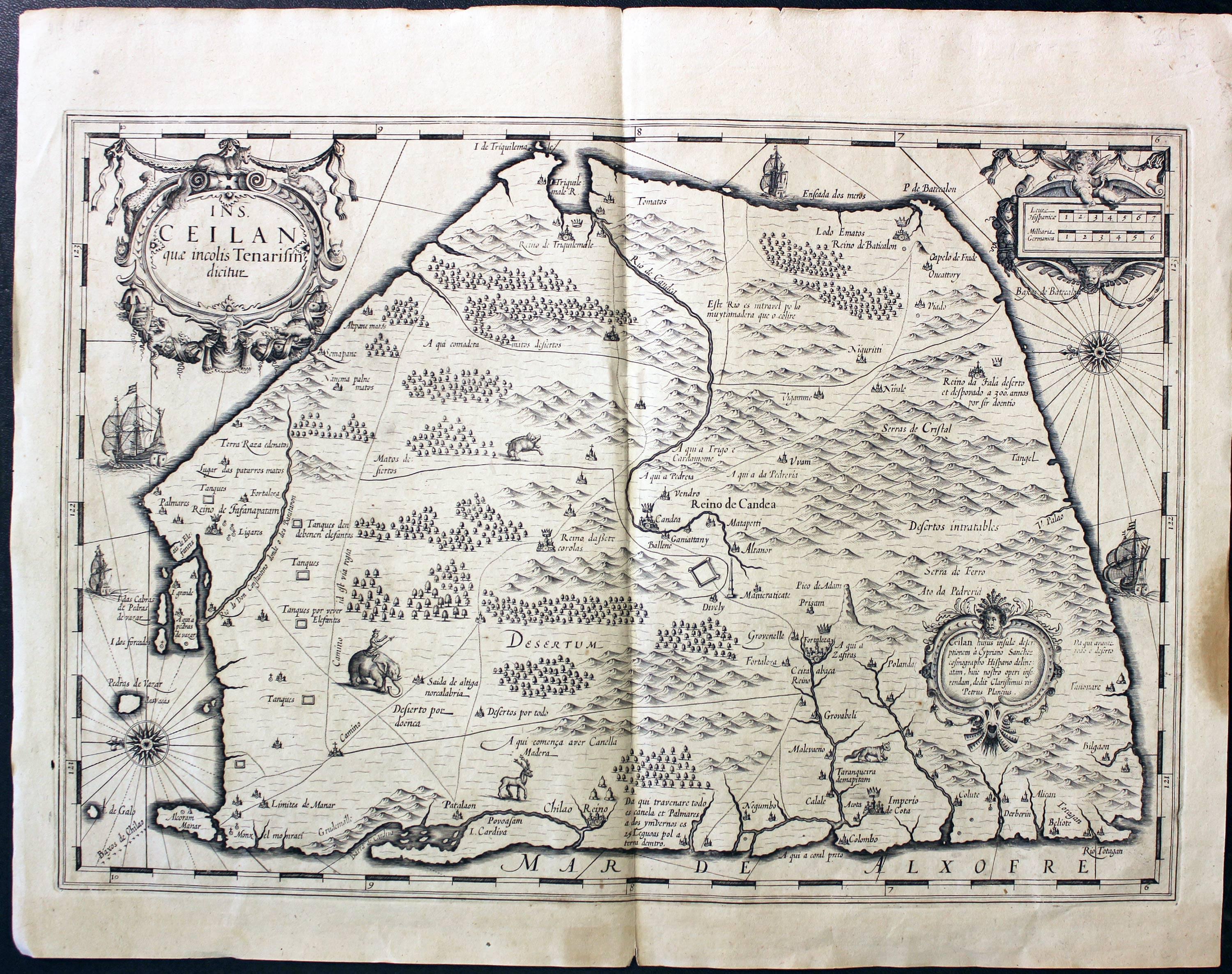 Ceylon, G. Mercator and H. Hondius, c.1640