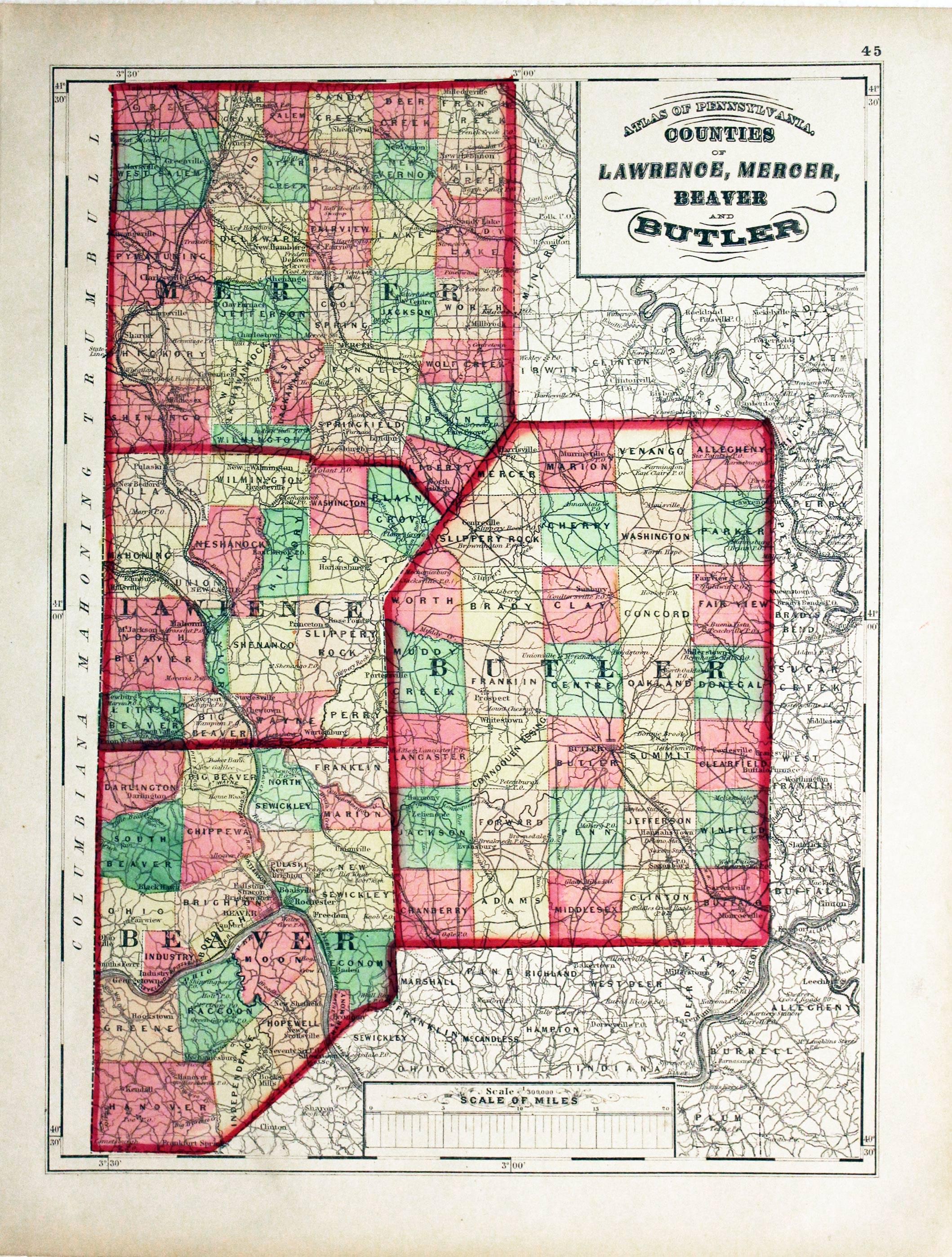Lawrence, Merser, Beaver and Butler, Henry F. Walling & O. W. Gray, 1872  Lawrence, Merser, Beaver and Butler, Henry F. Walling & O. W. Gray, 1872