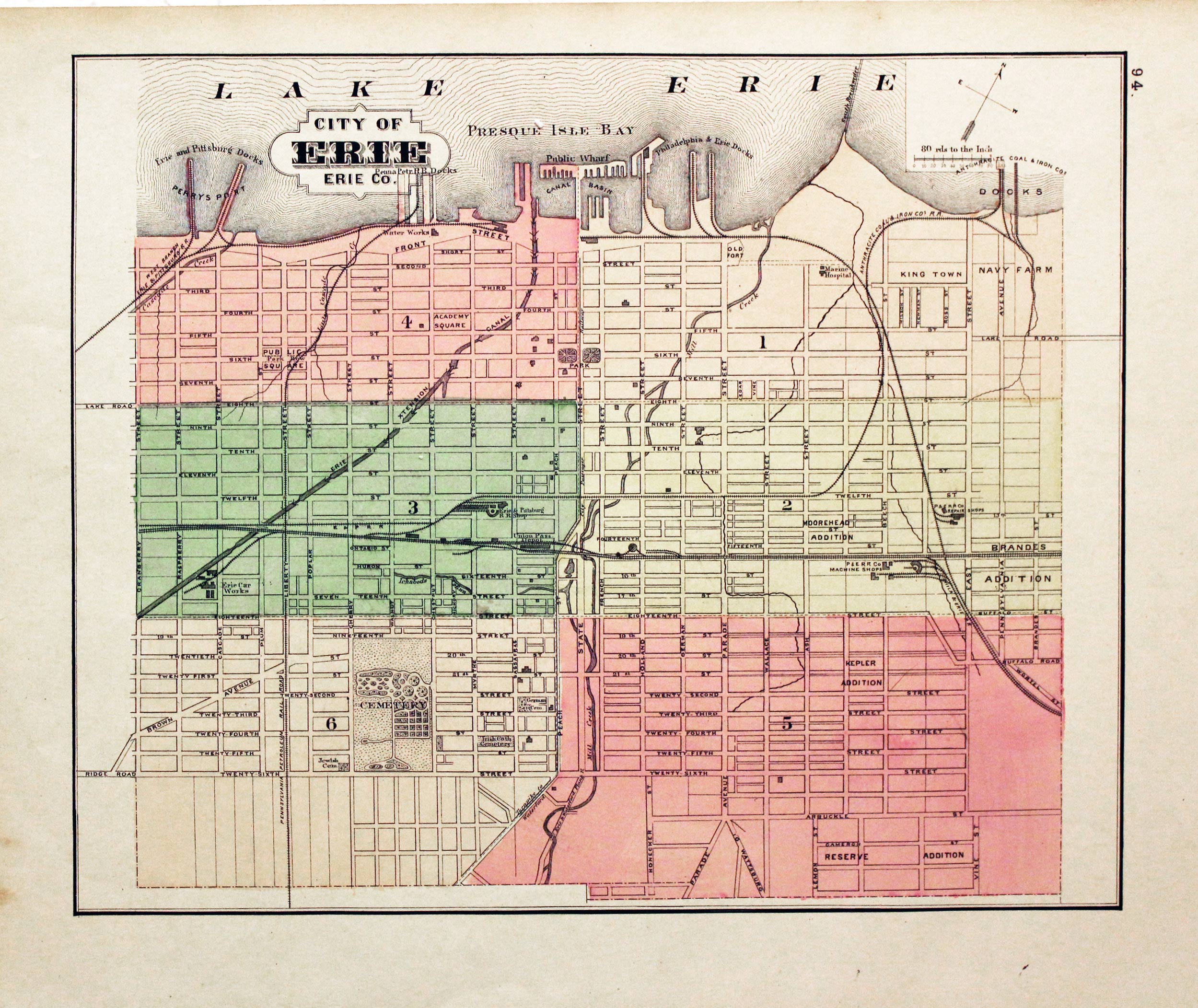 Erie / Reading, Henry Walling & O. W. Gray, 1872  Erie / Reading, Henry Walling & O. W. Gray, 1872
