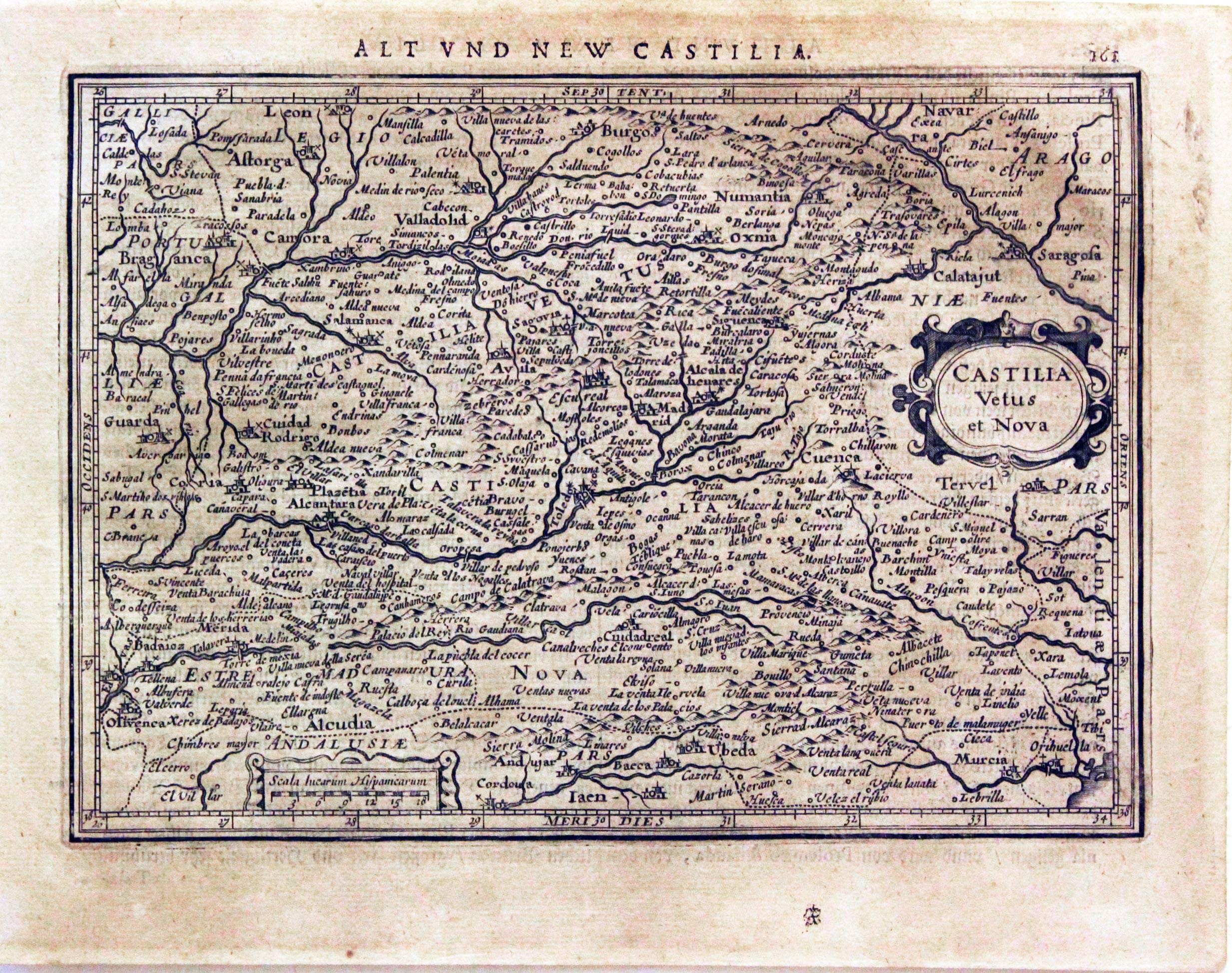 Castile, Mercator / Jansson, c.1636  Castile, Mercator / Jansson, c.1636