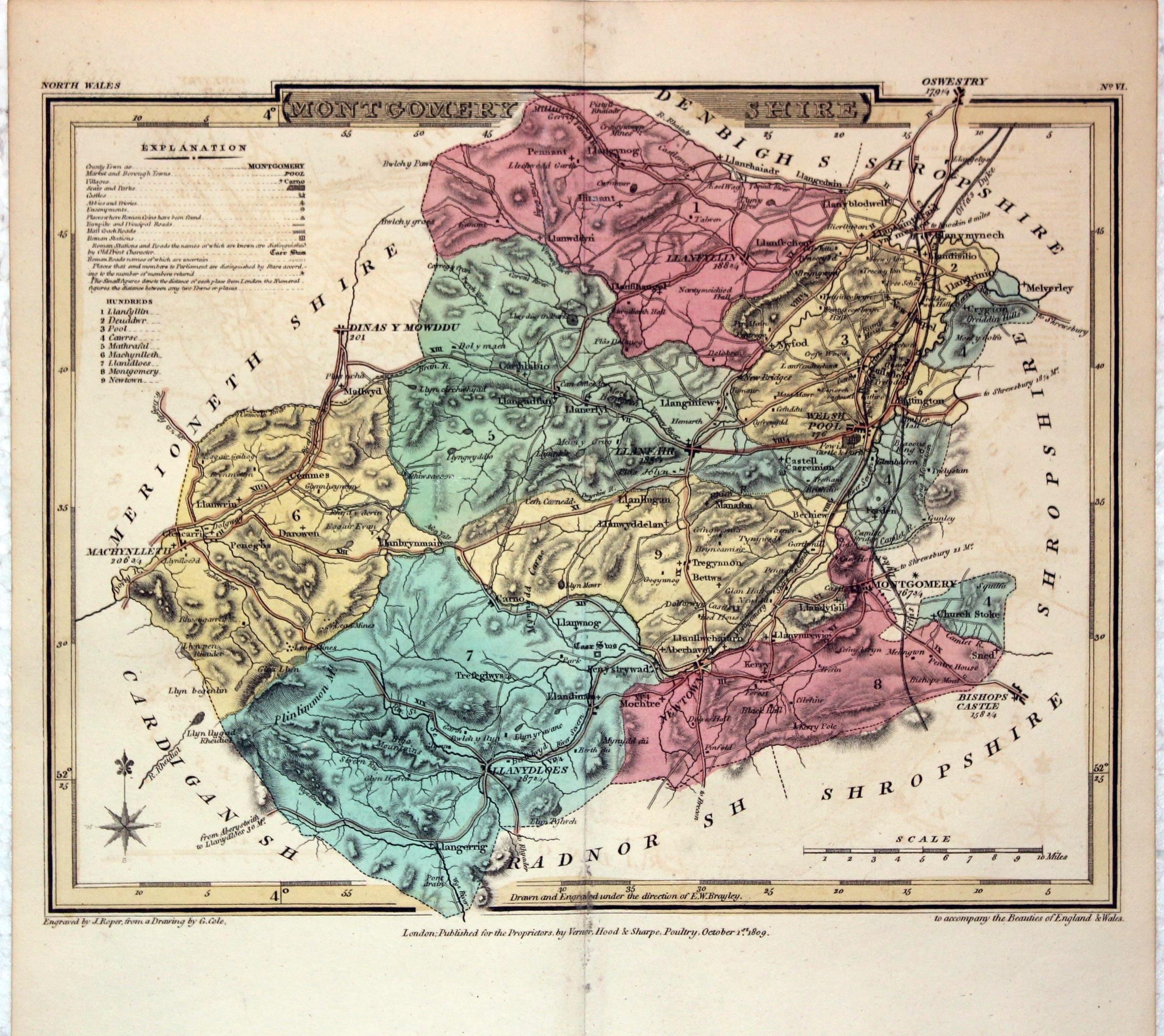 Montgomeryshire, G. Cole and J. Roper, 1810
