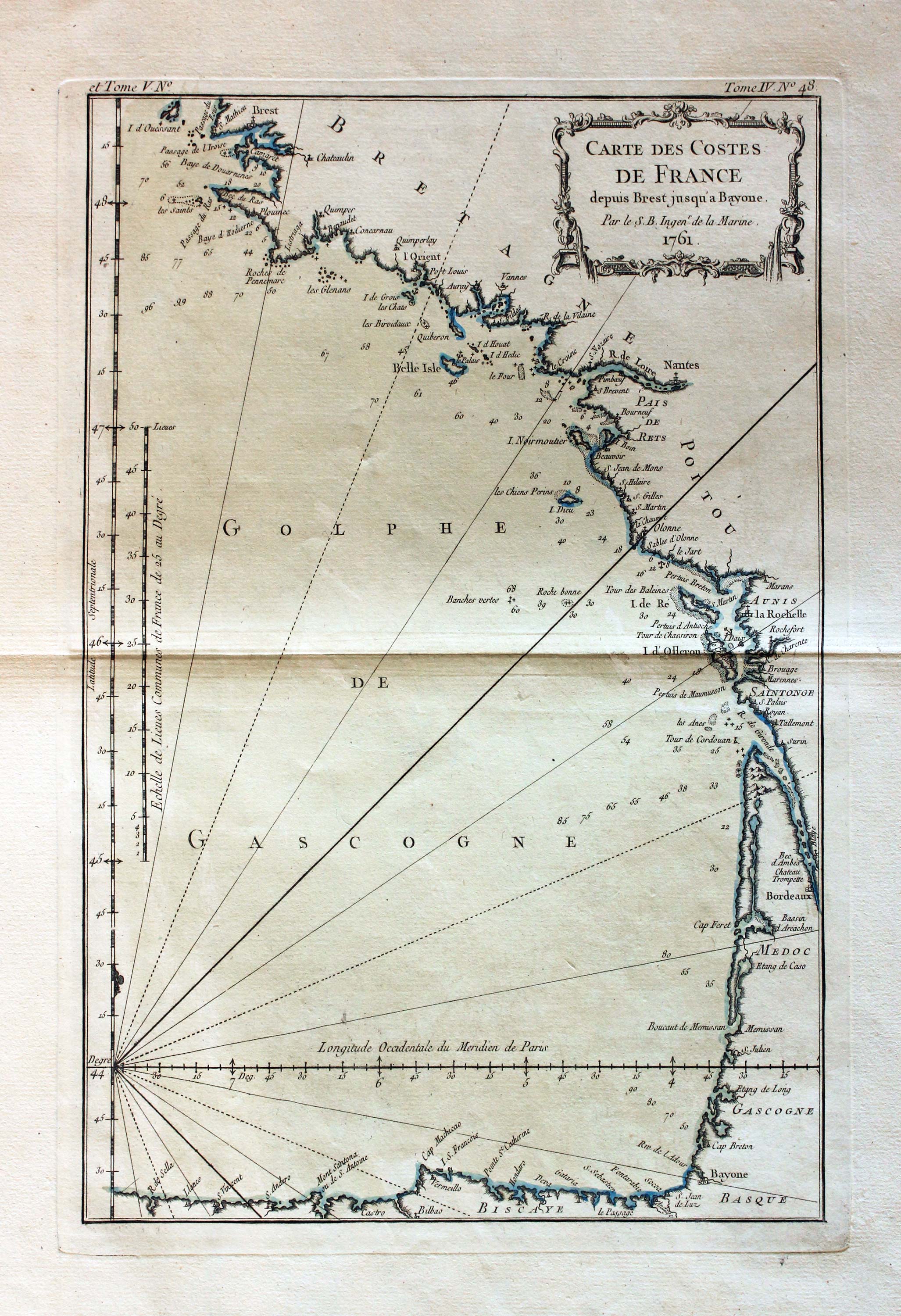 Coast of France J. N. Bellin 1764