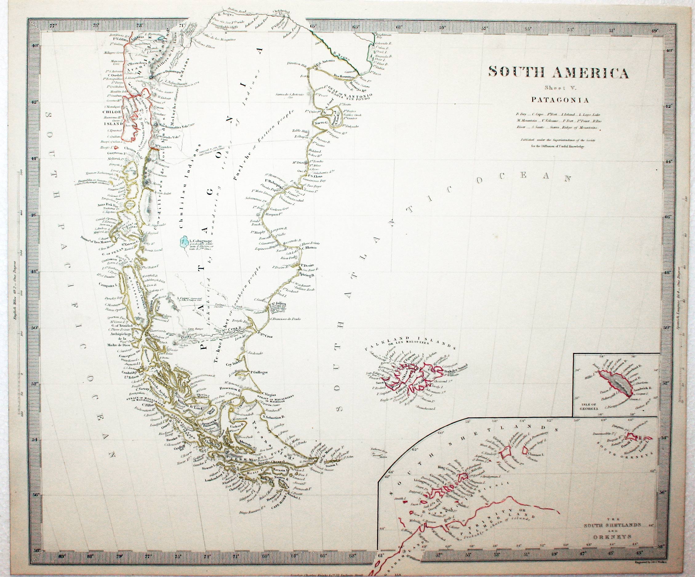 America South V Patagonia SDUK c.1850