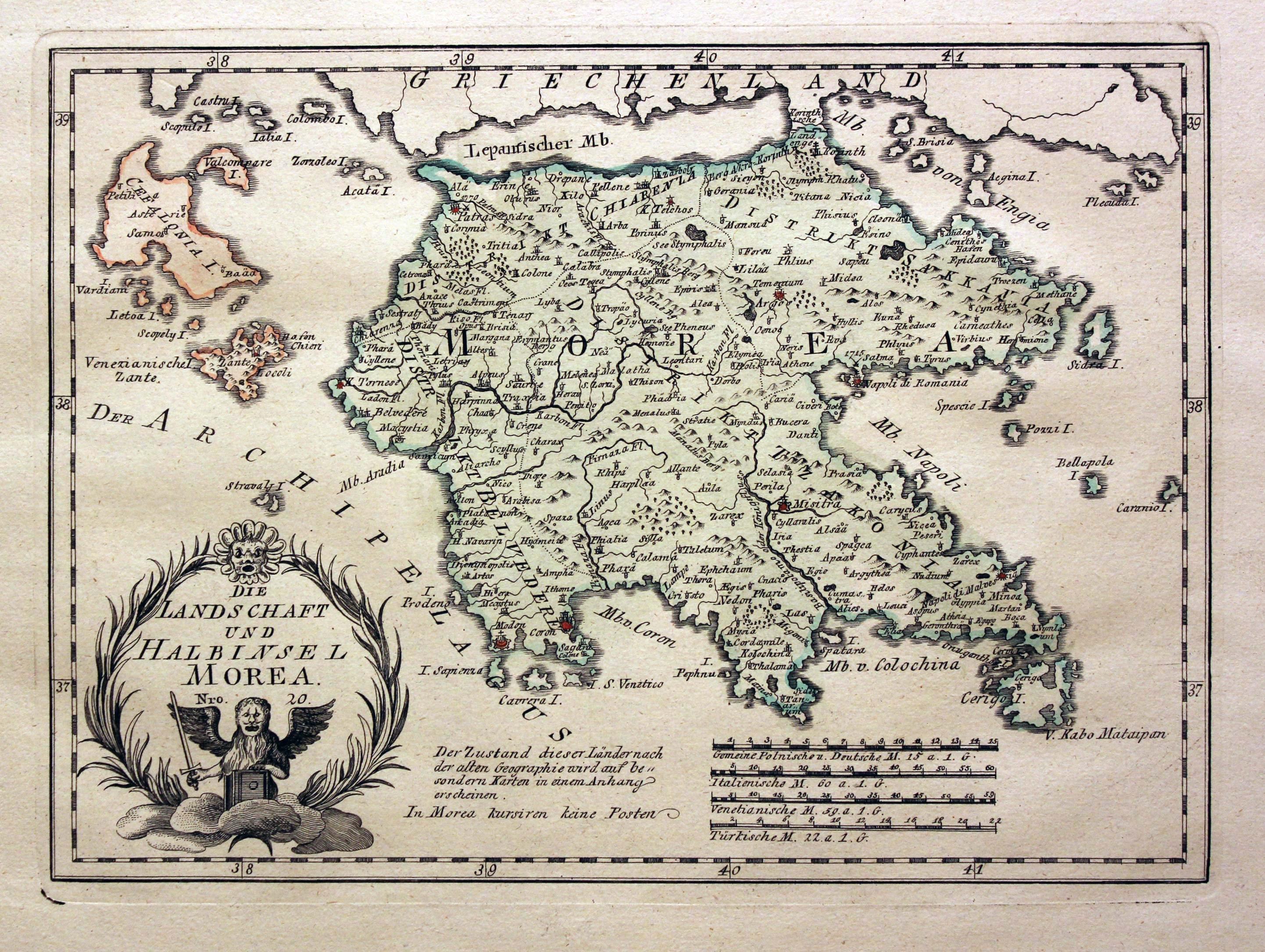 Peloponesus von Reilly 1789  Peloponesus von Reilly 1789