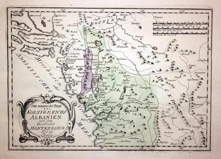 Noerdliche Theil des Koenigreichs Albanien mit dem Distrikte Montenegro. Nro. 21 von Reilly 1789
