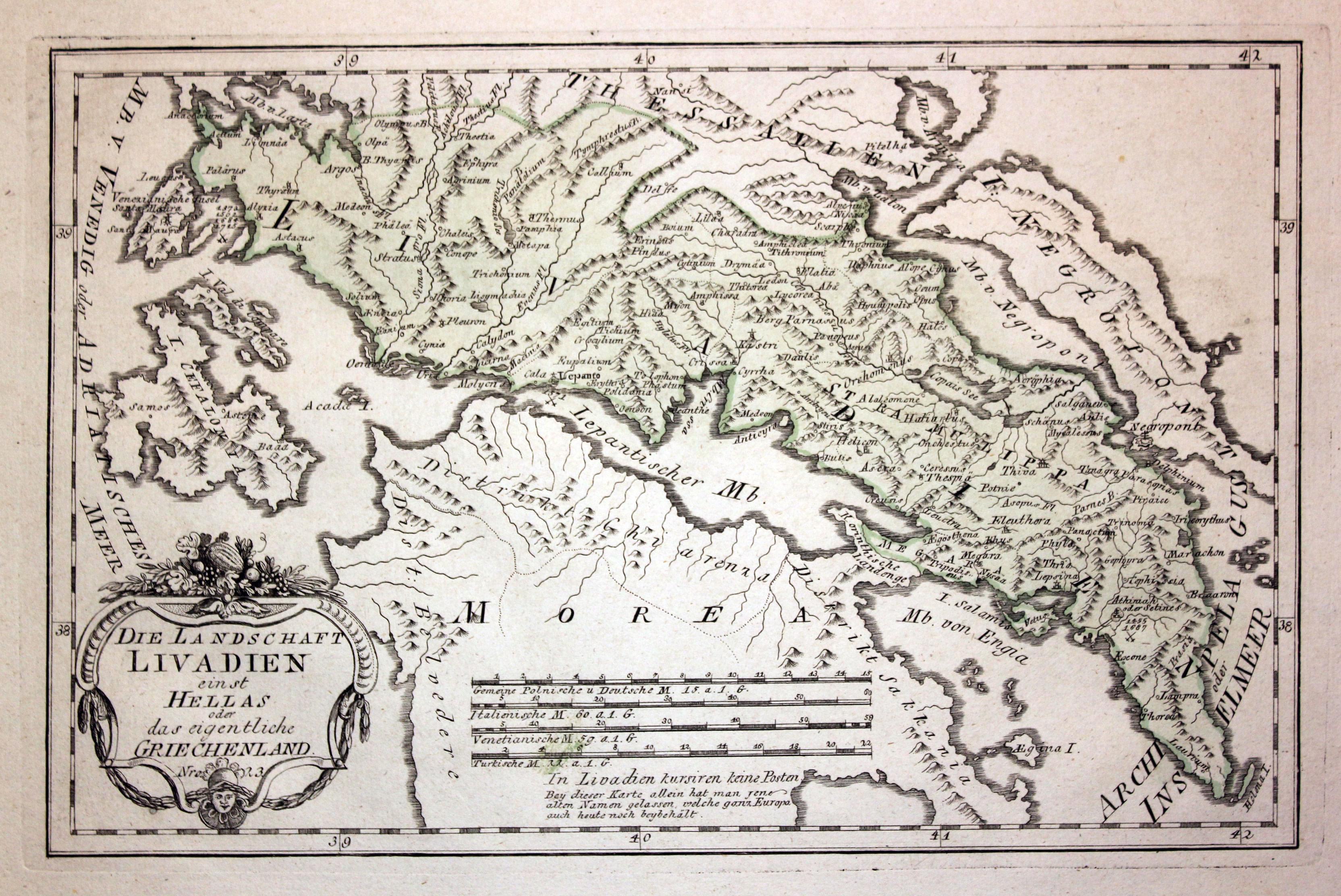 Northern Greece von Reilly 1789  Northern Greece von Reilly 1789