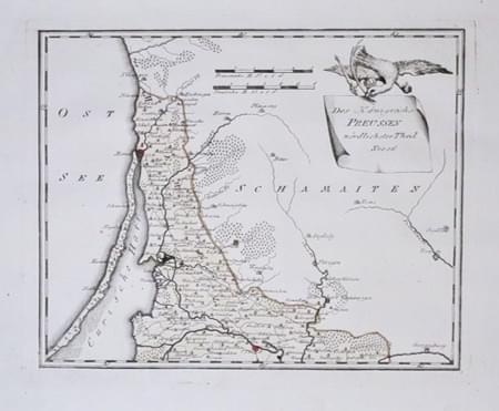 Map of part of Prussia by Franz Johann Joseph von Reilly, 1789