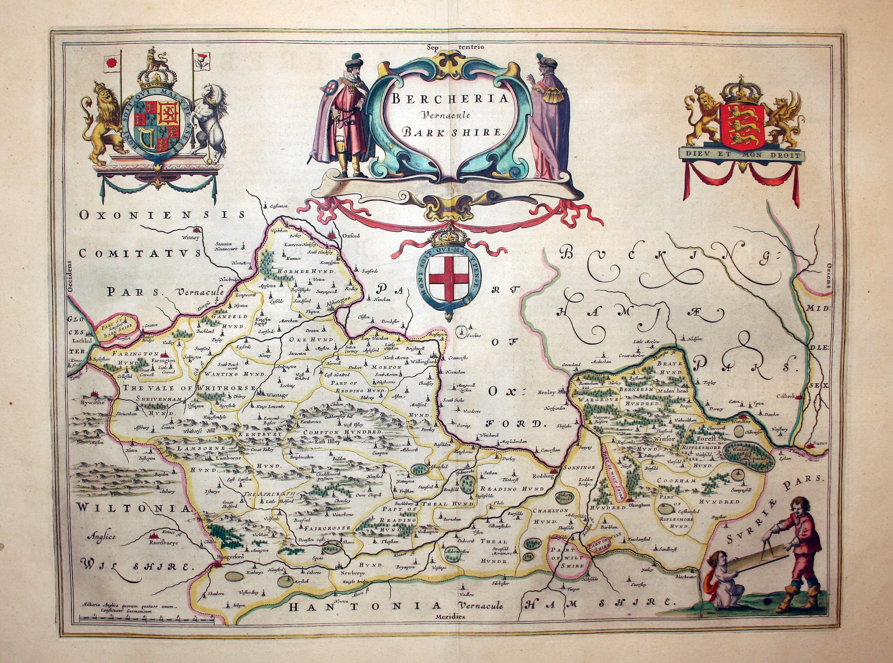 Map of Berkshire by Joan Blaeu  Map of Berkshire by Joan Blaeu