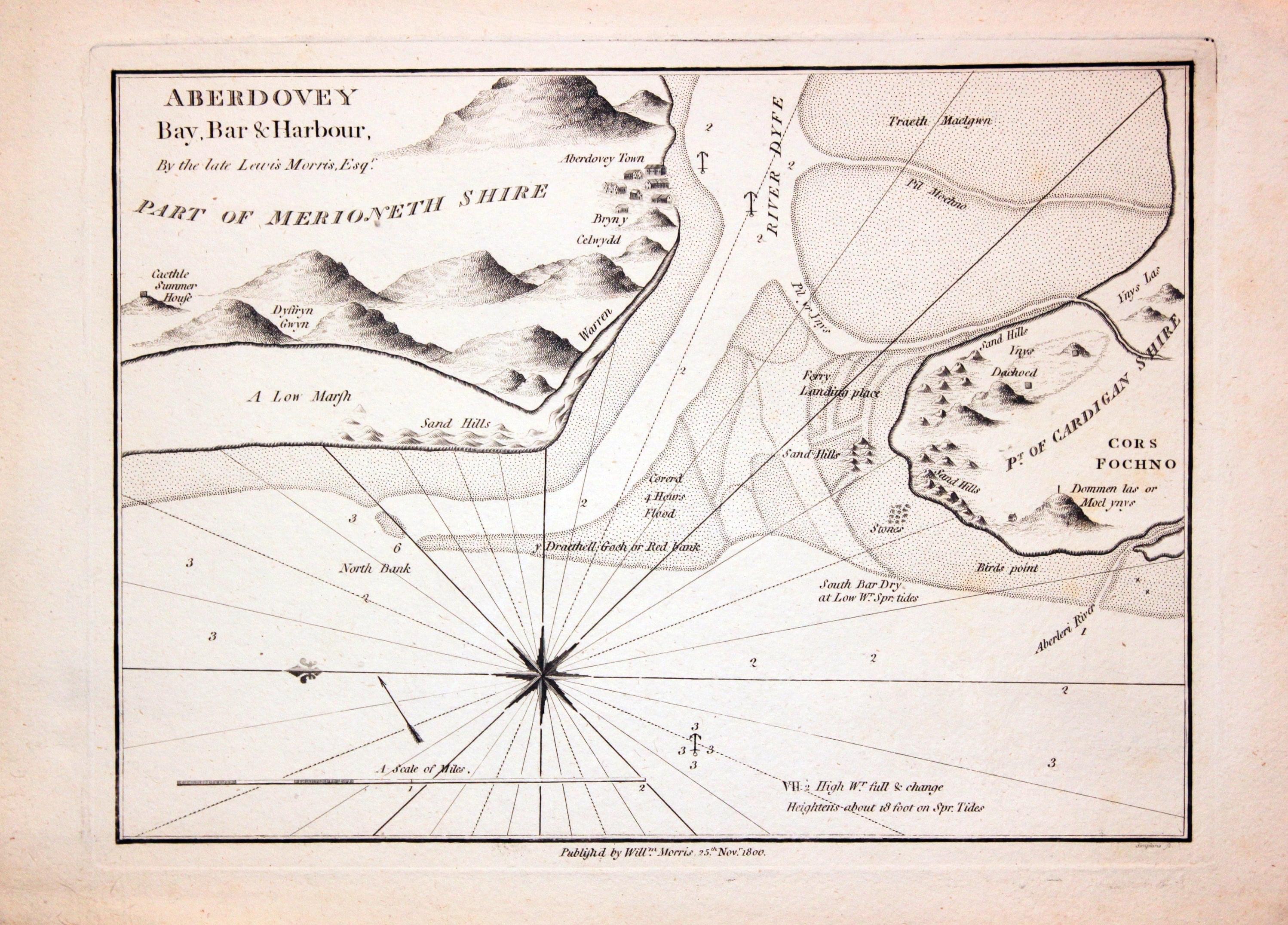 Chart of Aberdovey, William Morris 1801