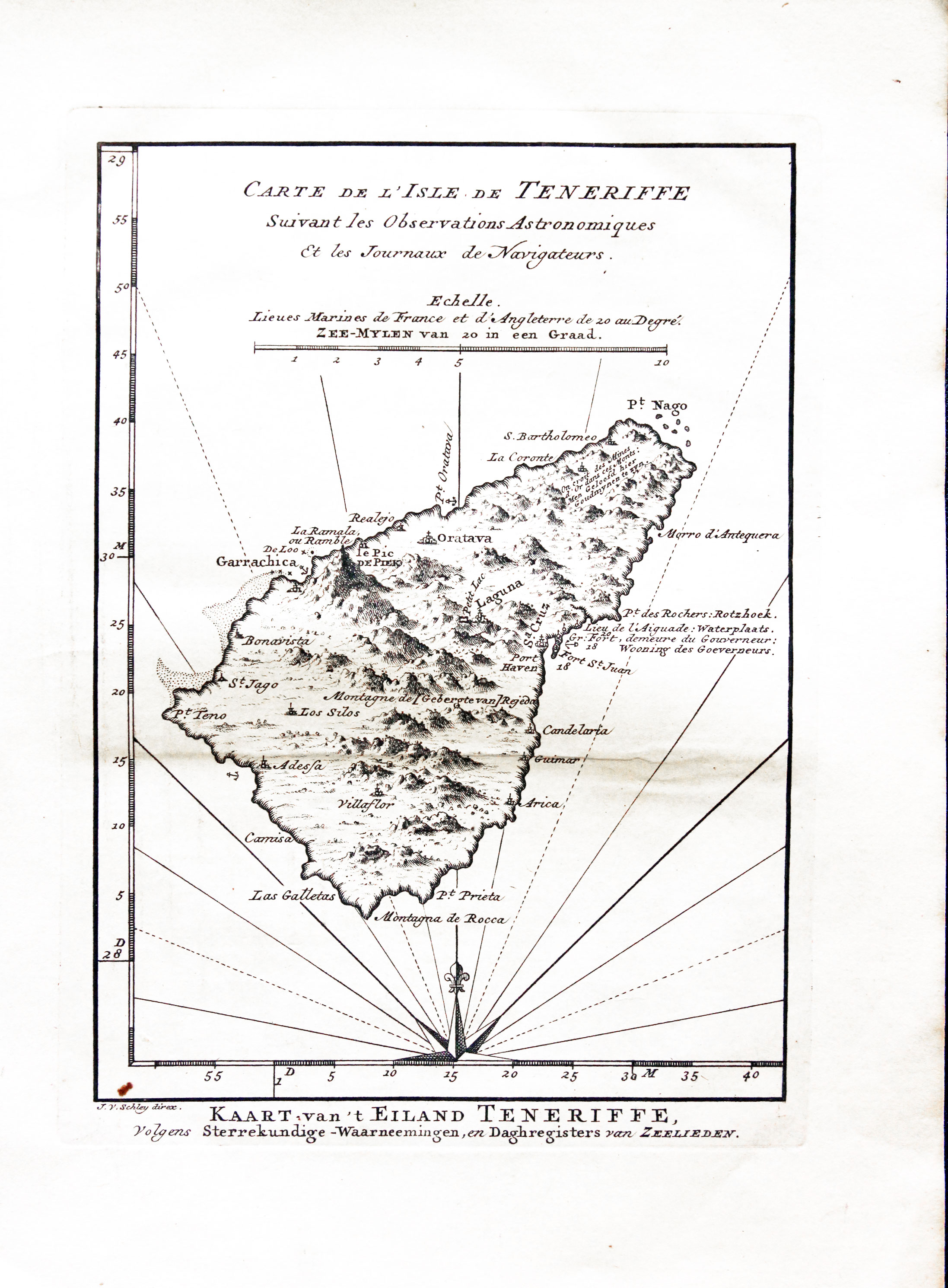 Tenerife, Jacques Nicolas Bellin, c.1760  Tenerife, Jacques Nicolas Bellin, c.1760