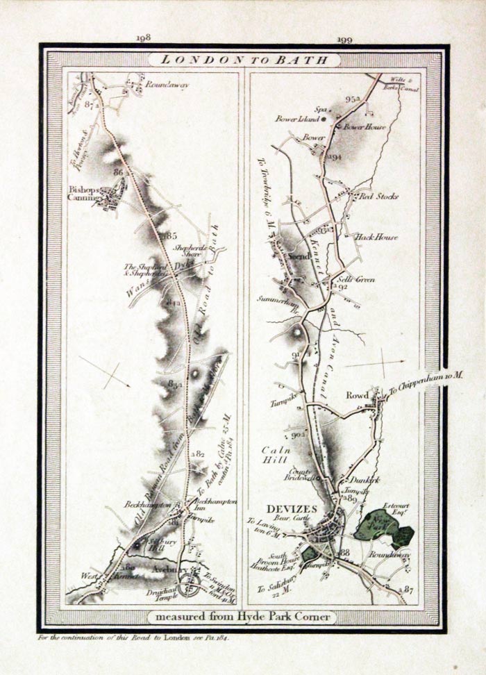 Edward Mogg road map Coxley Pound to Chilton