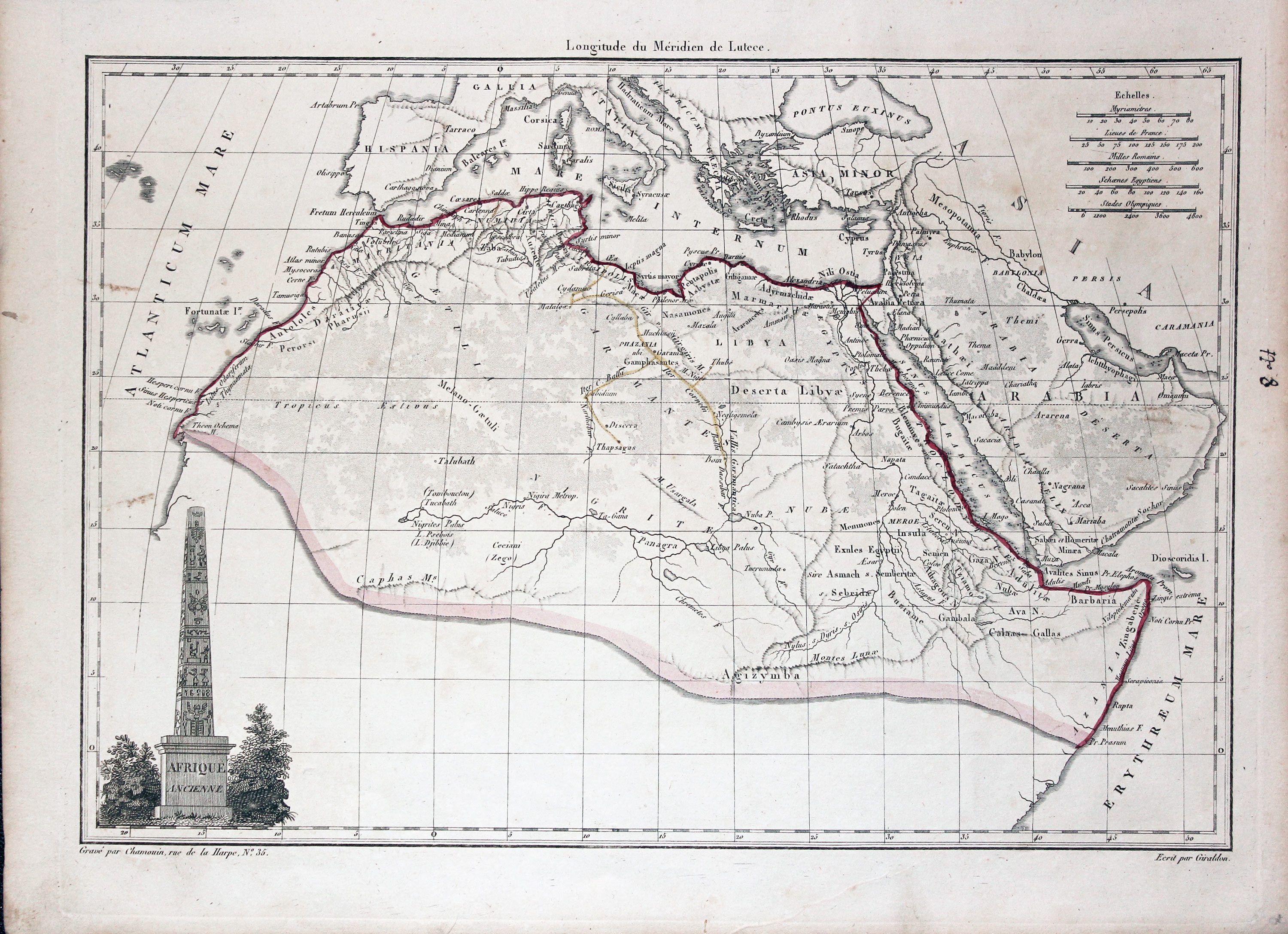 Ancient Africa and Arabia Conrad Malte-Brun 1812  Ancient Africa and Arabia Conrad Malte-Brun 1812