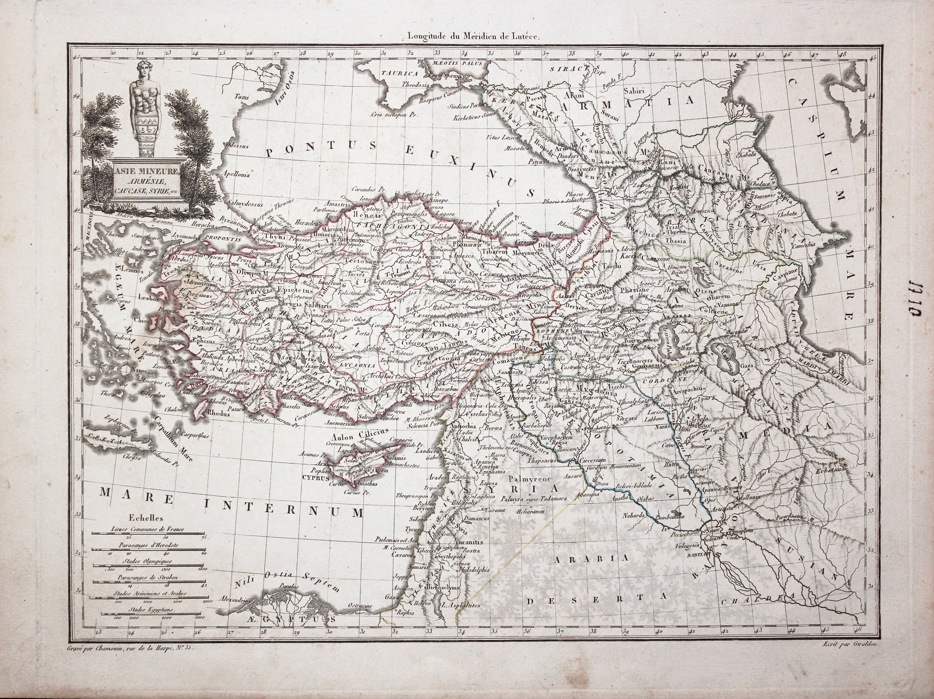 Asia Minor Conrad Malte-Brun 1812  Asia Minor Conrad Malte-Brun 1812