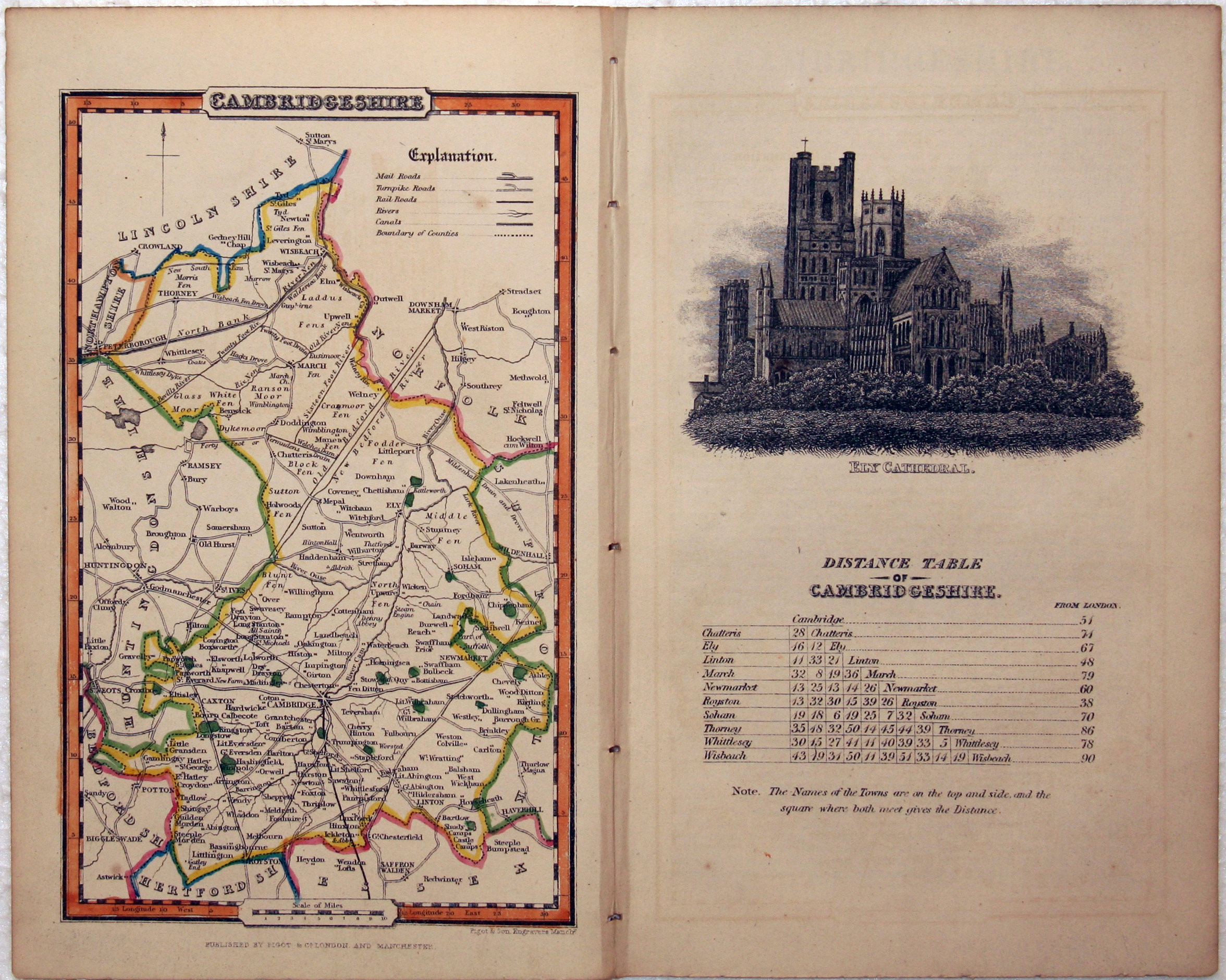 Map of Buckinghamshire by James Pigot  Map of Buckinghamshire by James Pigot