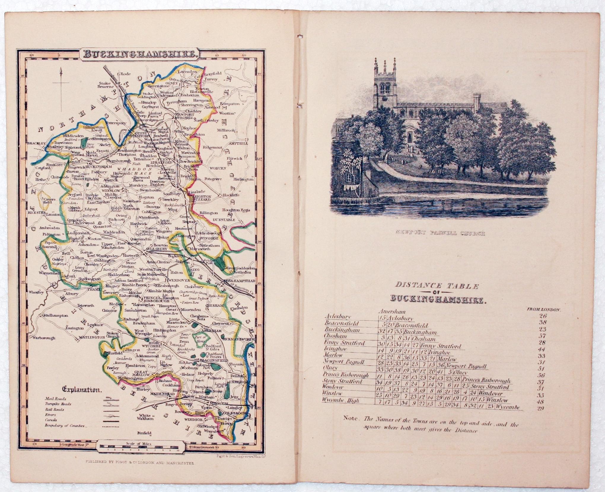 Map of Cambridgeshire by James Pigot  Map of Cambridgeshire by James Pigot