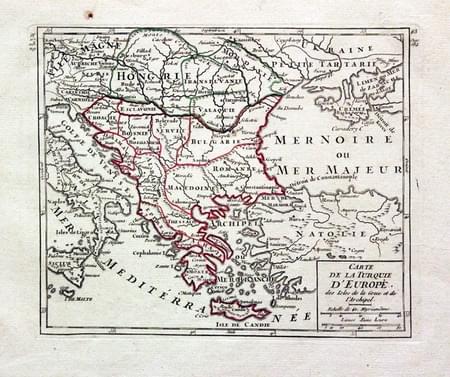 Turkey in Europe, G. Robert de Vaugondy, c.1768