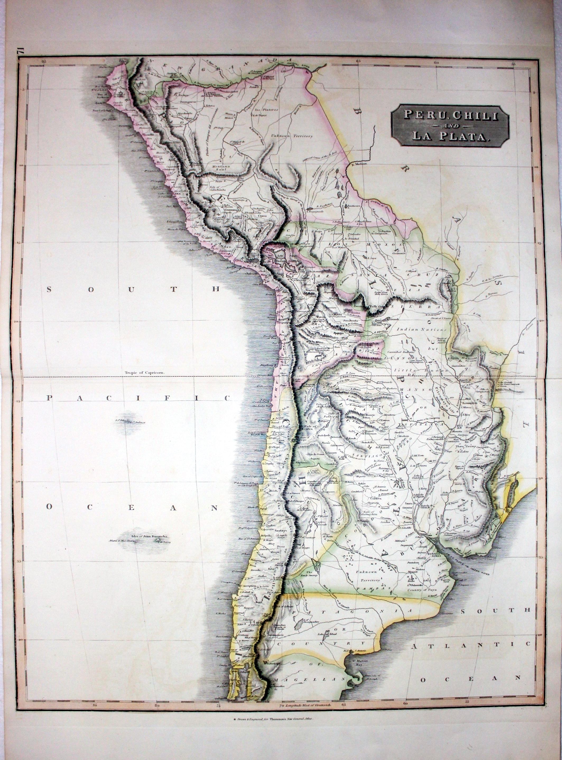 Peru, Chile and La Plata, John Thomson, 1827  Peru, Chile and La Plata, John Thomson, 1827