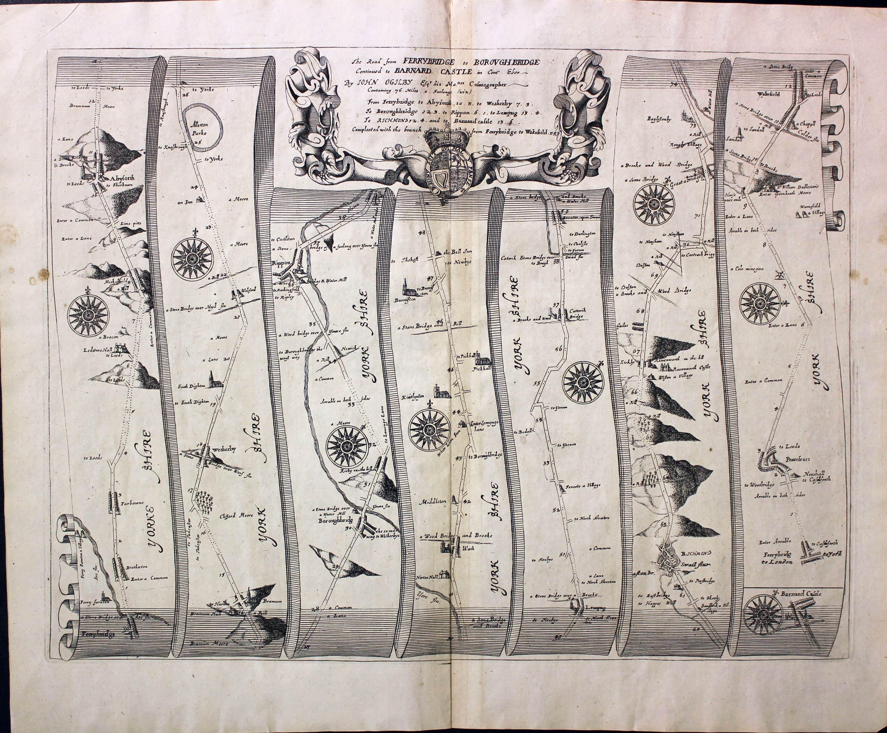 Ferrybridge, Boroughbridge, Ripon, Barnard Castle. Ferrybridge, Wakefield