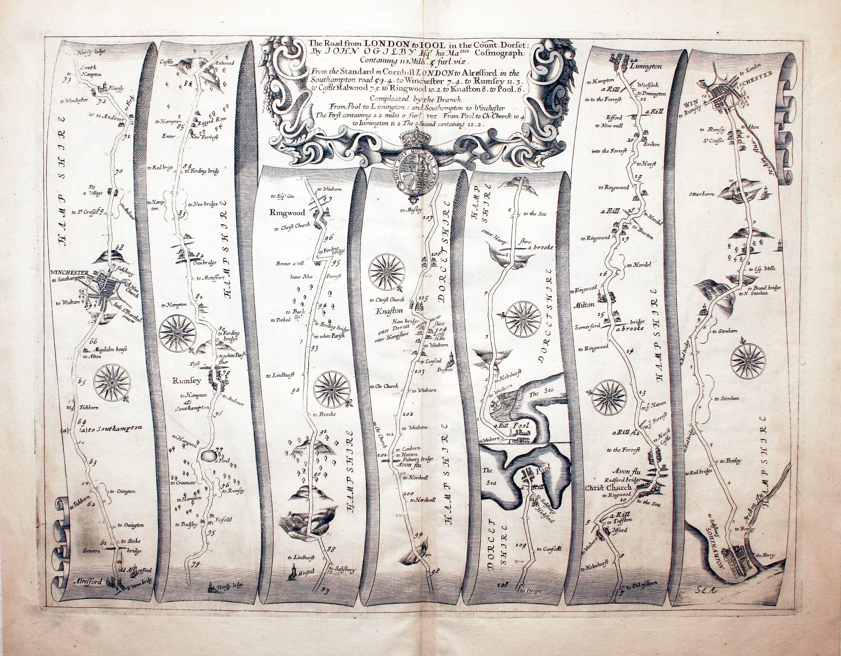 Alresford, Winchester, Poole, Christchurch. Southampton, Winchester John Ogiby