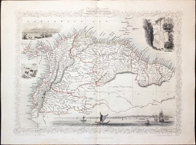 Venezuela, New Granada John Tallis 1851