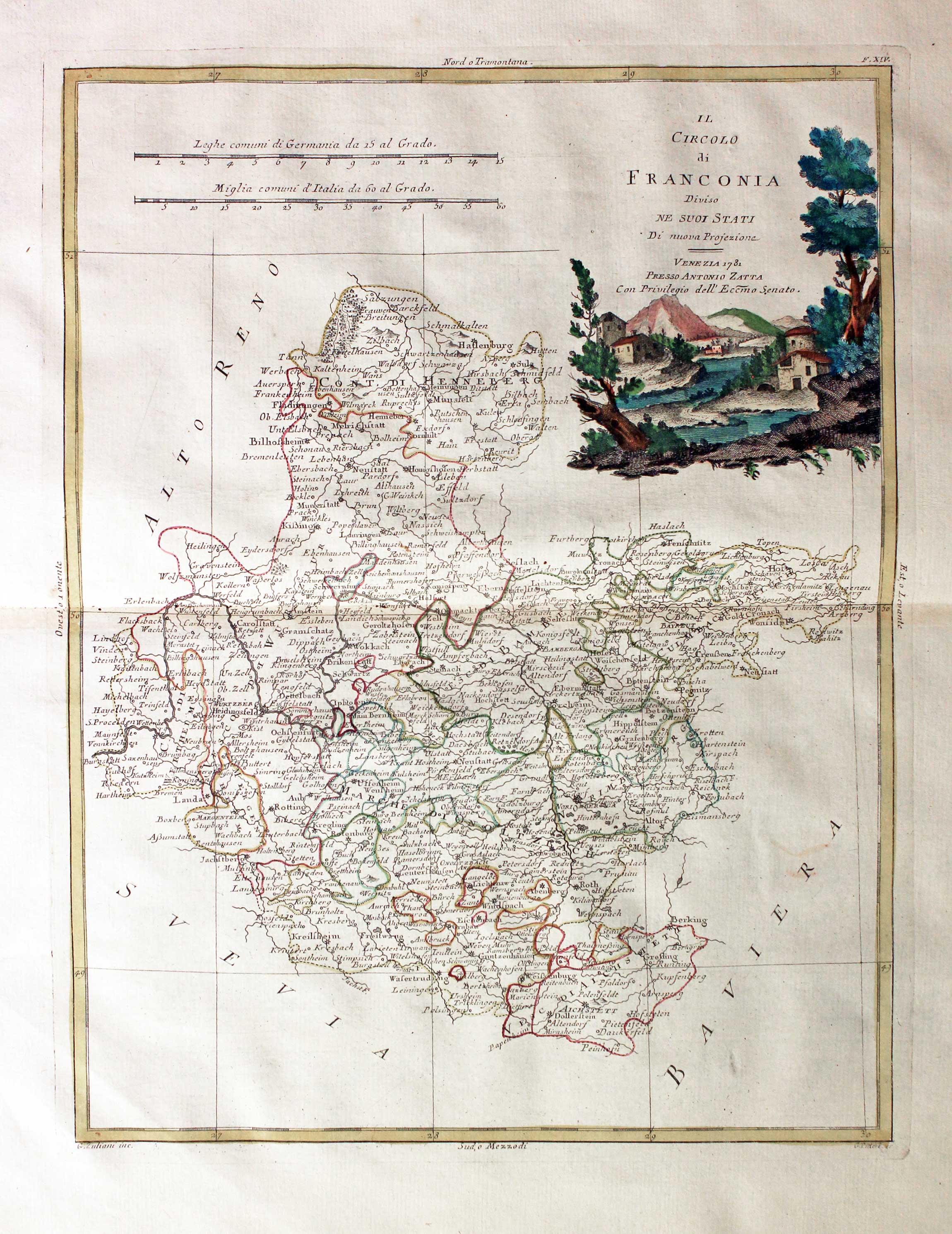 Franconia, Germany Antonio Zatta 1779  Franconia, Germany Antonio Zatta 1779