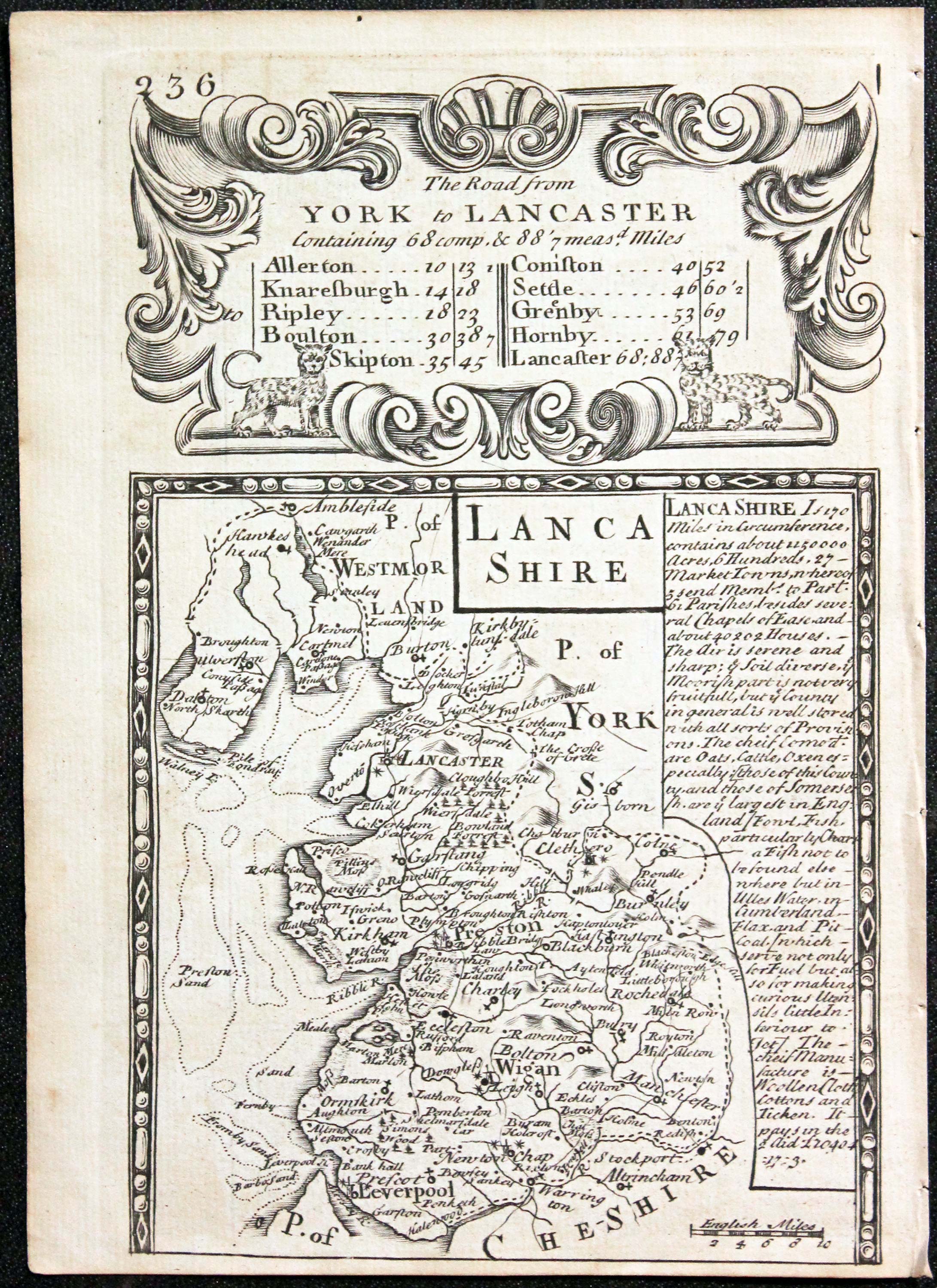 Lancashire Owen and Bowen 1730  Lancashire Owen and Bowen 1730