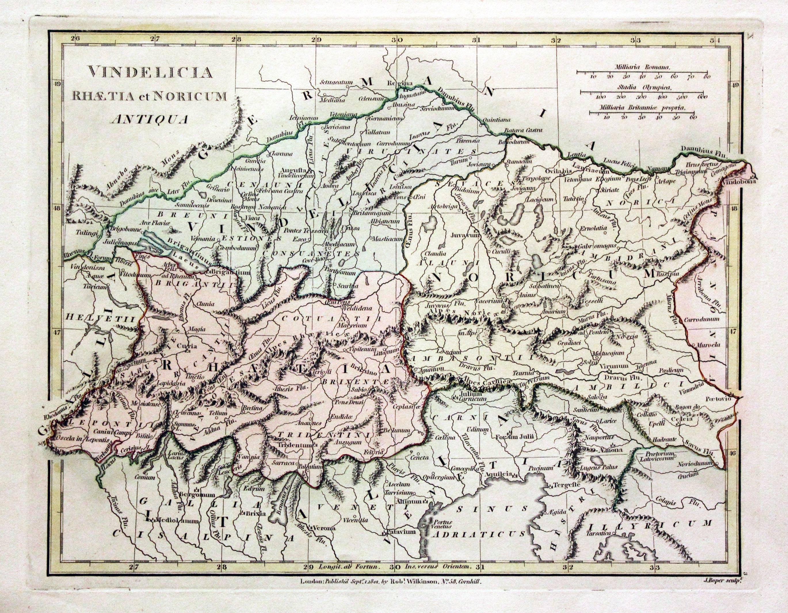 Part of Ancient Europe, Robert Wilkinson, 1815  Part of Ancient Europe, Robert Wilkinson, 1815