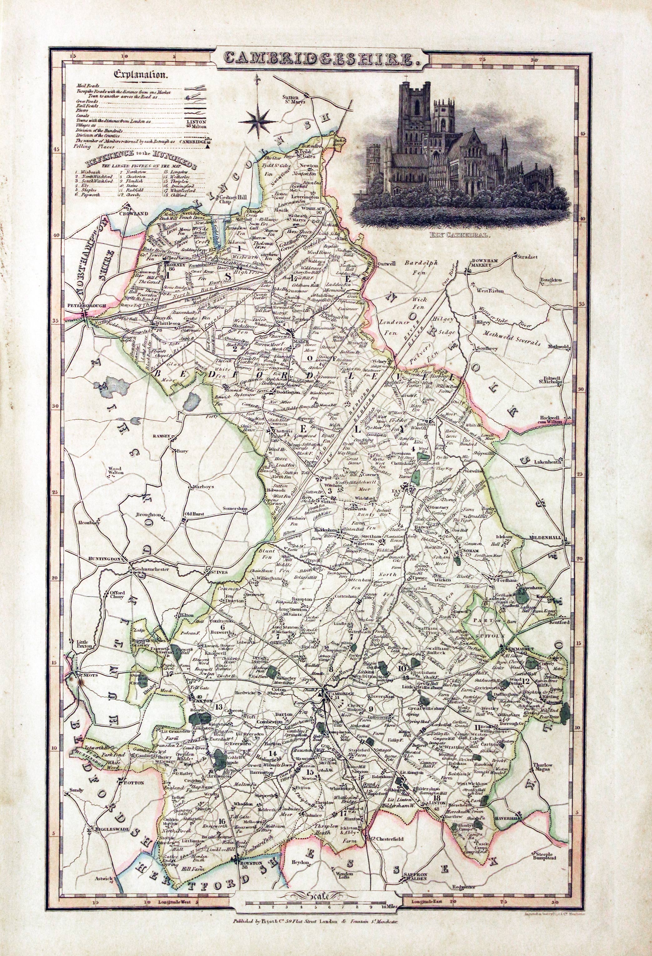 Map of Cumberland by James Pigot  Map of Cumberland by James Pigot