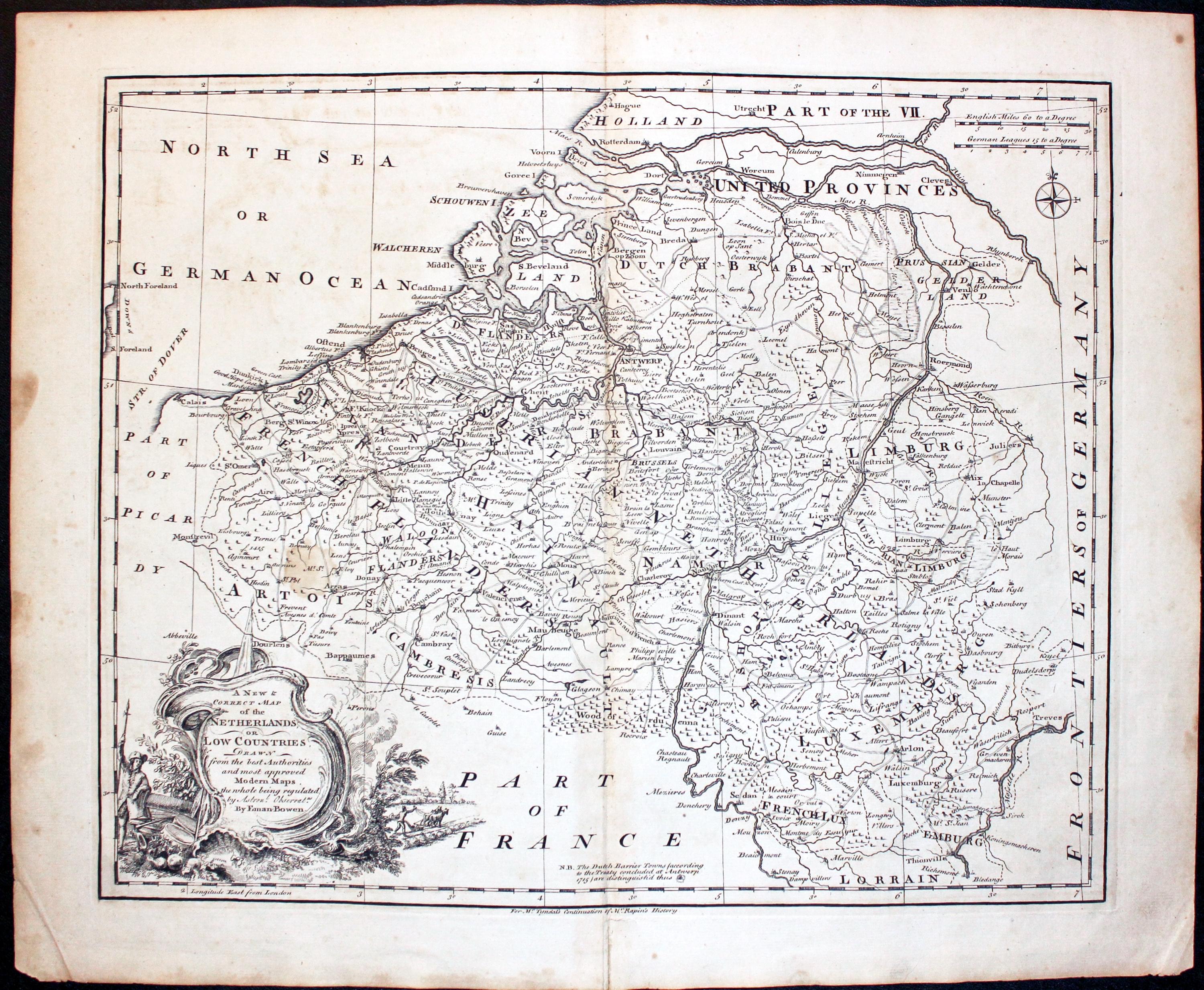 Netherlands, Emanuel Bowen c.1745  Netherlands, Emanuel Bowen c.1745