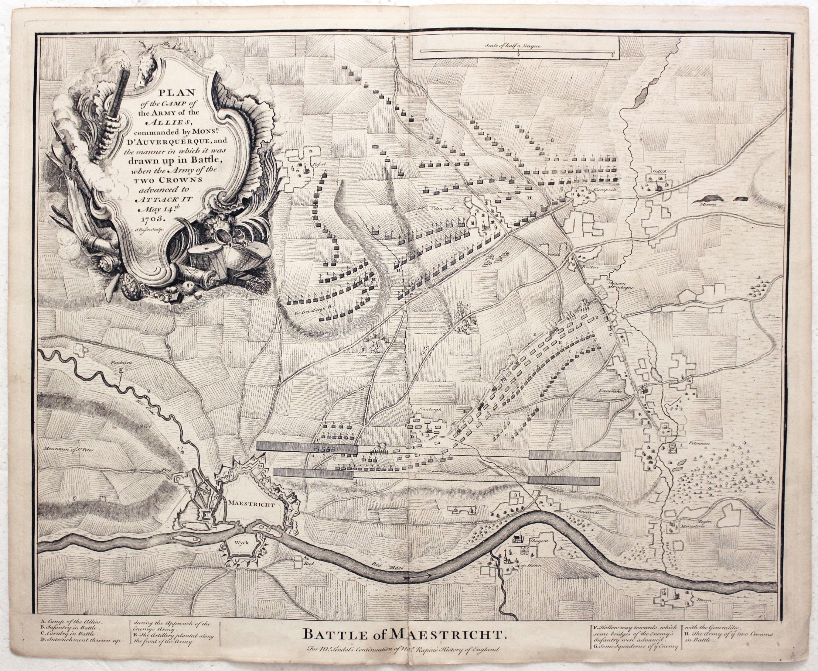Battle of Maestricht, Paul de Rapin-Thoyras, c.1745  Battle of Maestricht, Paul de Rapin-Thoyras, c.1745