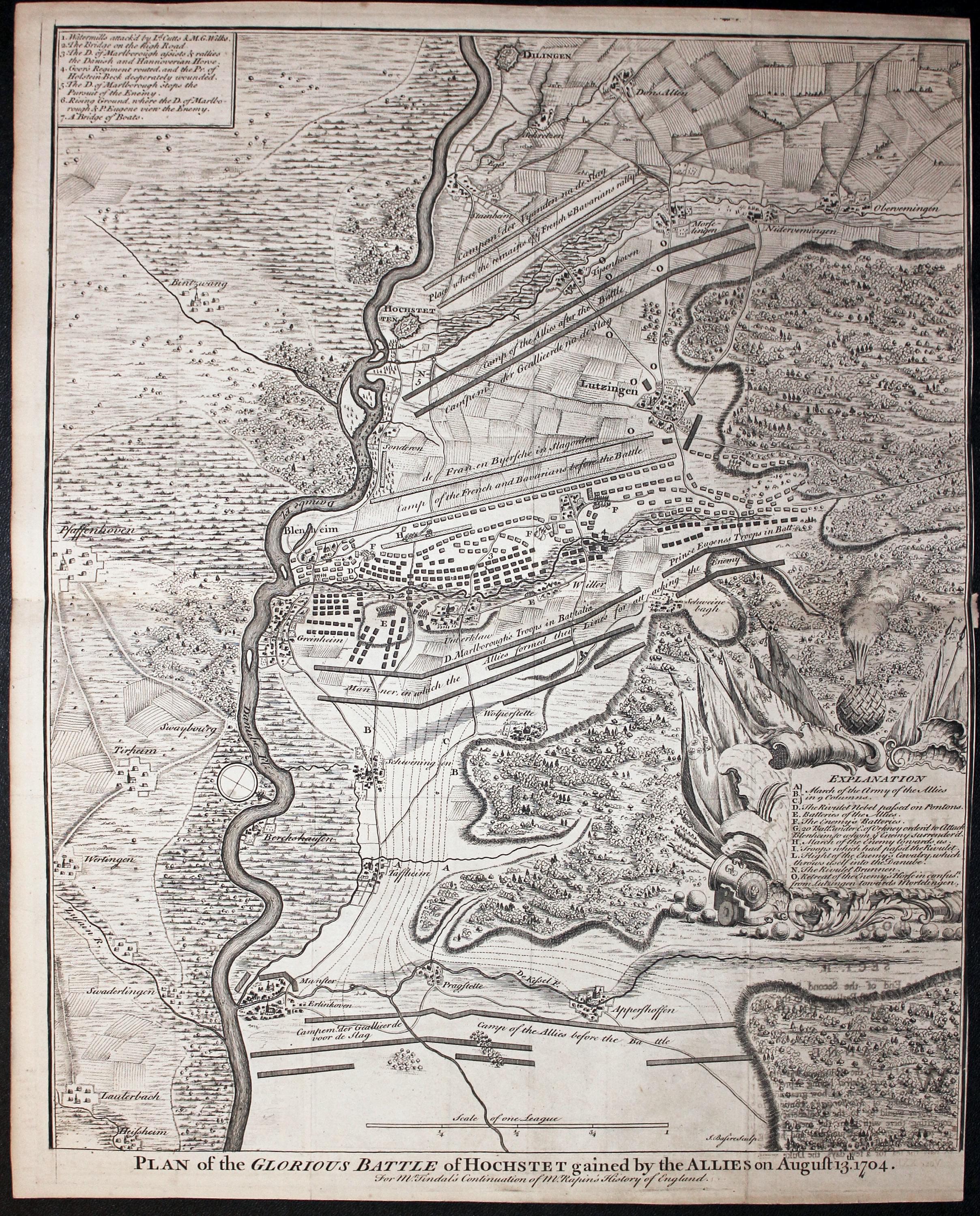 Battle of Holstet, Paul de Rapin-Thoyras, c.1750  Battle of Holstet, Paul de Rapin-Thoyras, c.1750