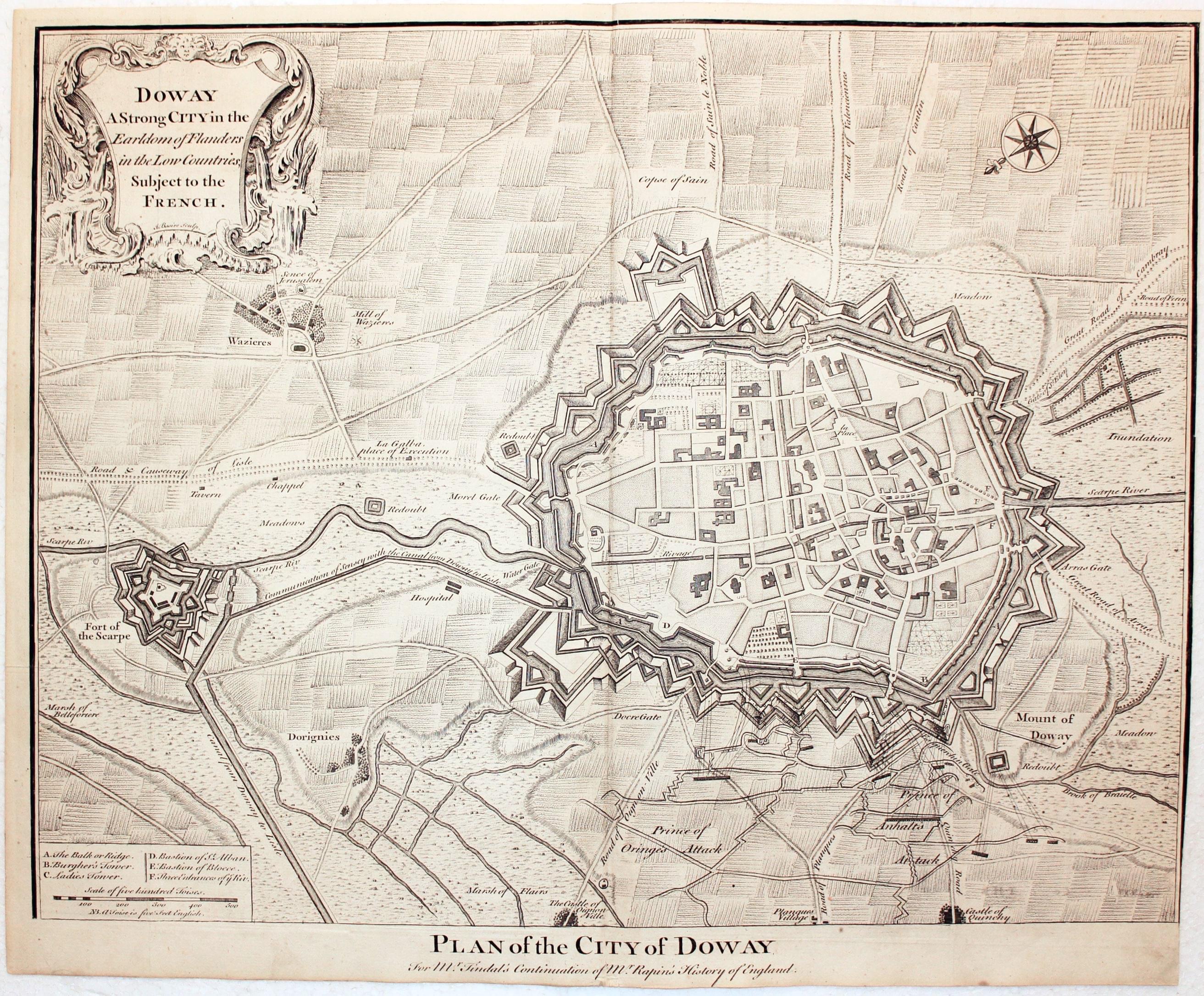 Douai, Paul de Rapin-Thoyras, c.1745  Douai, Paul de Rapin-Thoyras, c.1745