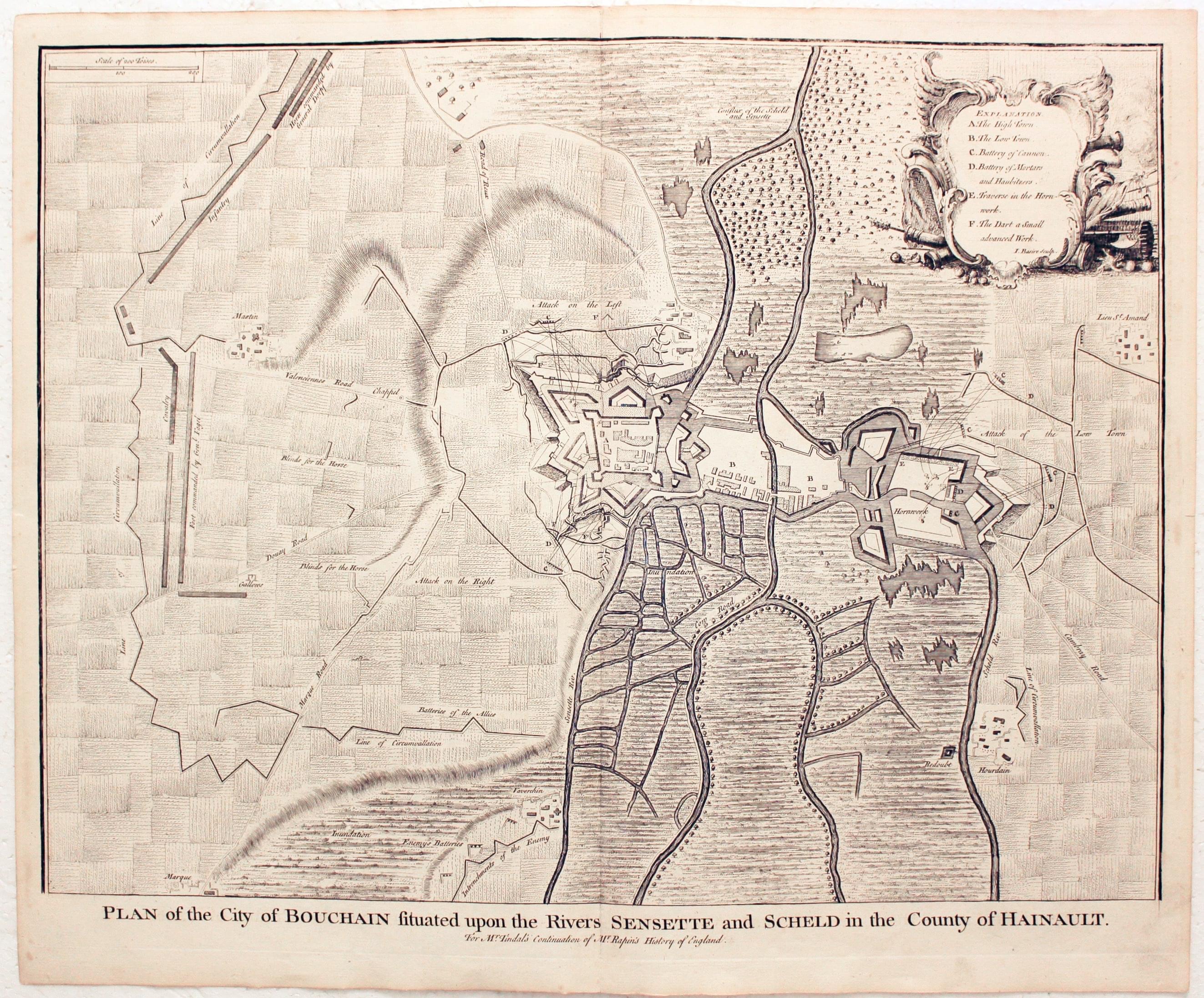 City of Bouchain, Paul de Rapin-Thoyras, c.1745  City of Bouchain, Paul de Rapin-Thoyras, c.1745