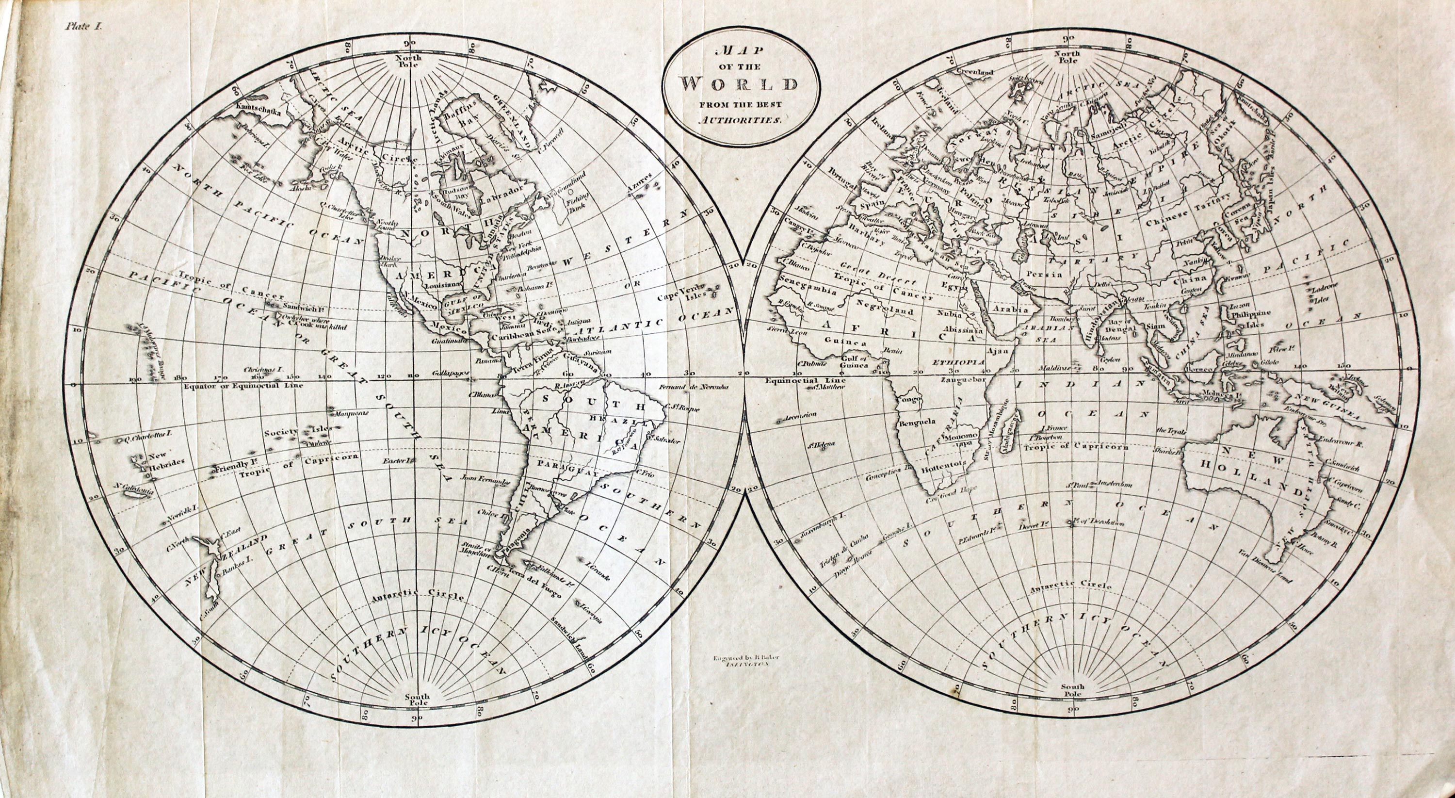 Antique Maps Of The World Richard Nicholson