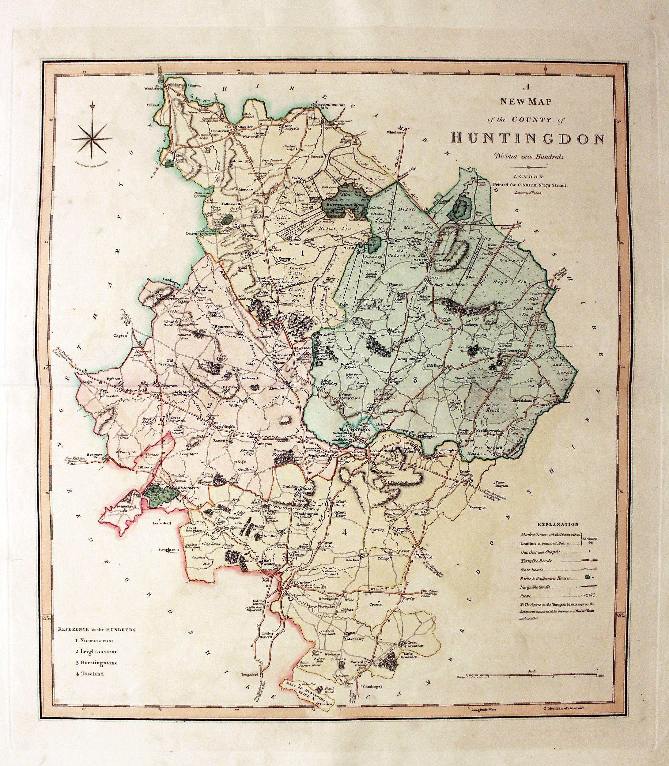 Huntingdonshire, Charles Smith, 1804  Huntingdonshire, Charles Smith, 1804