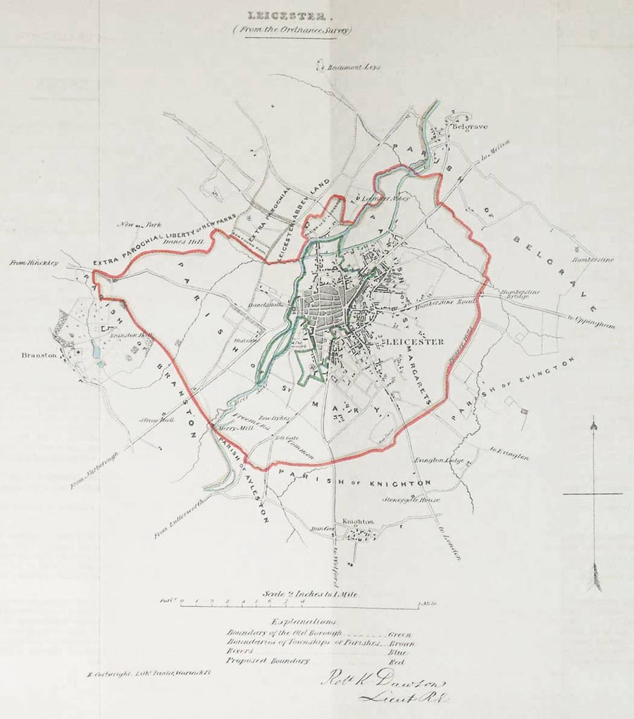 Leicester, Lt. Robert Kearsley Dawson, 1832  Leicester, Lt. Robert Kearsley Dawson, 1832