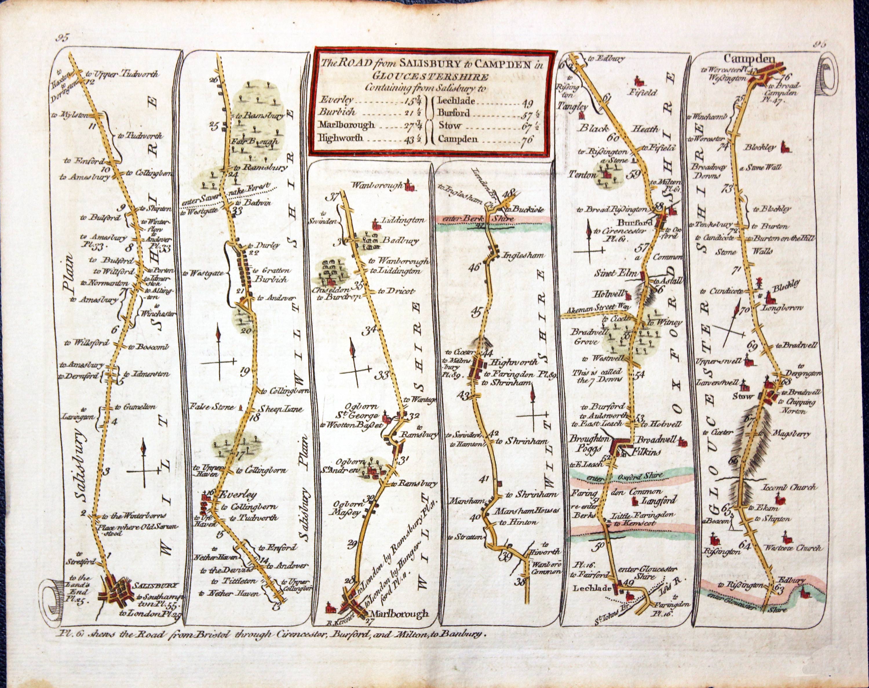 Kitchin Road Map Prestain to Carmarthen  Kitchin Road Map Prestain to Carmarthen