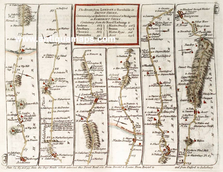 Road from Newington to Snaresbrook, Thomas Kitchin 1776