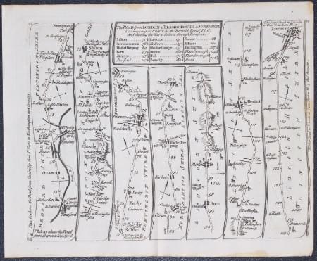 Road London to Flamomborough Head, Thomas Kitchin 1767