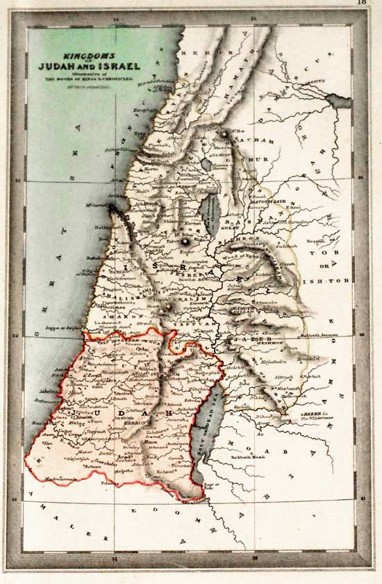 Judea and Israel, Thomas Starling, 1850  Judea and Israel, Thomas Starling, 1850