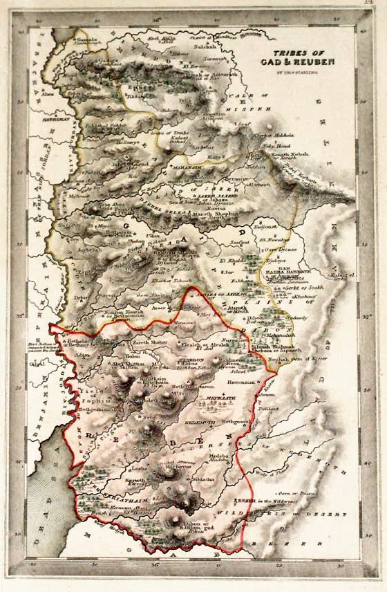 Tribes of Cad and Reuben, Thomas Starling, 1850  Tribes of Cad and Reuben, Thomas Starling, 1850