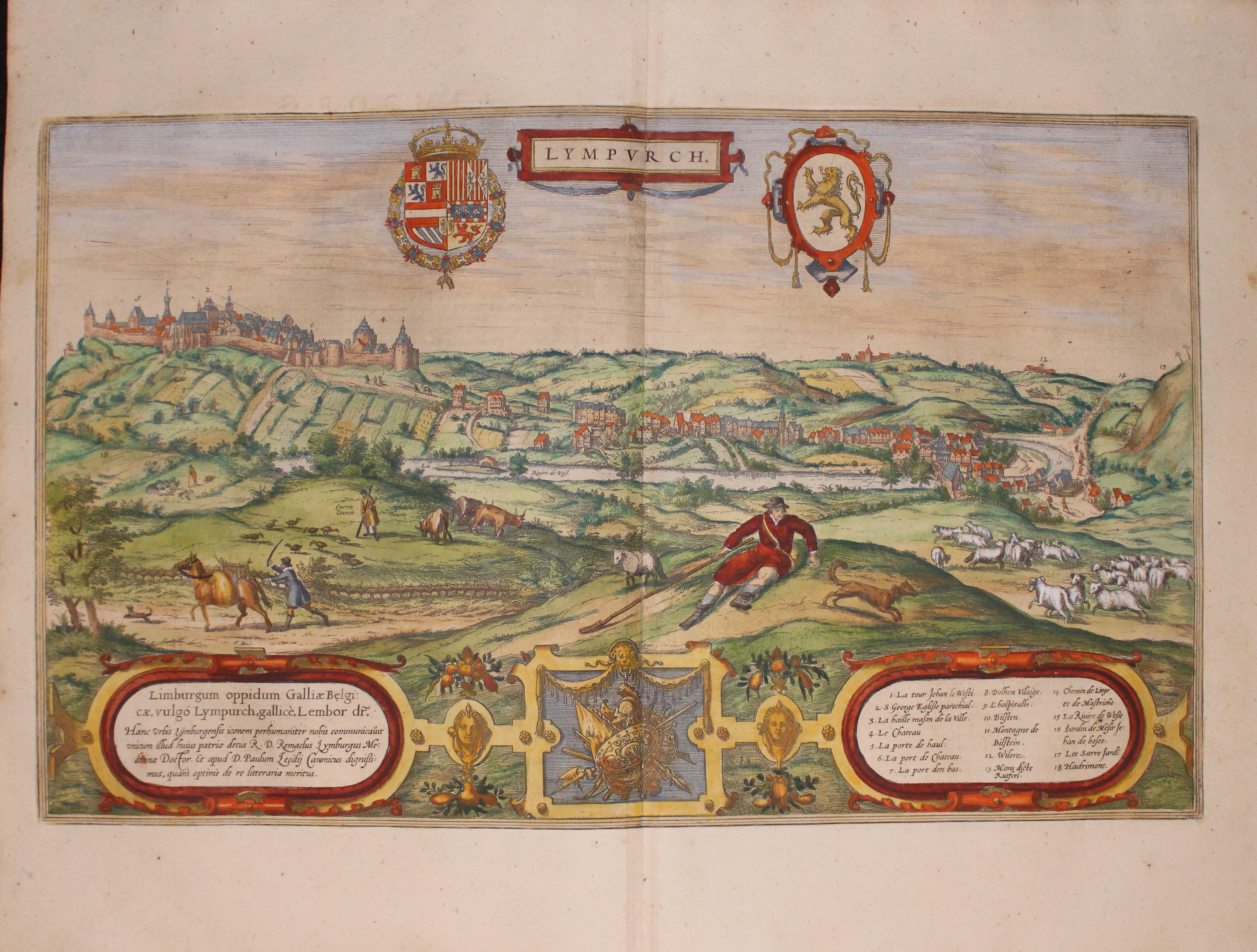 Plan of :imburg by Georg Braun and Franz Hogenberg c.1600  Plan of :imburg by Georg Braun and Franz Hogenberg c.1600